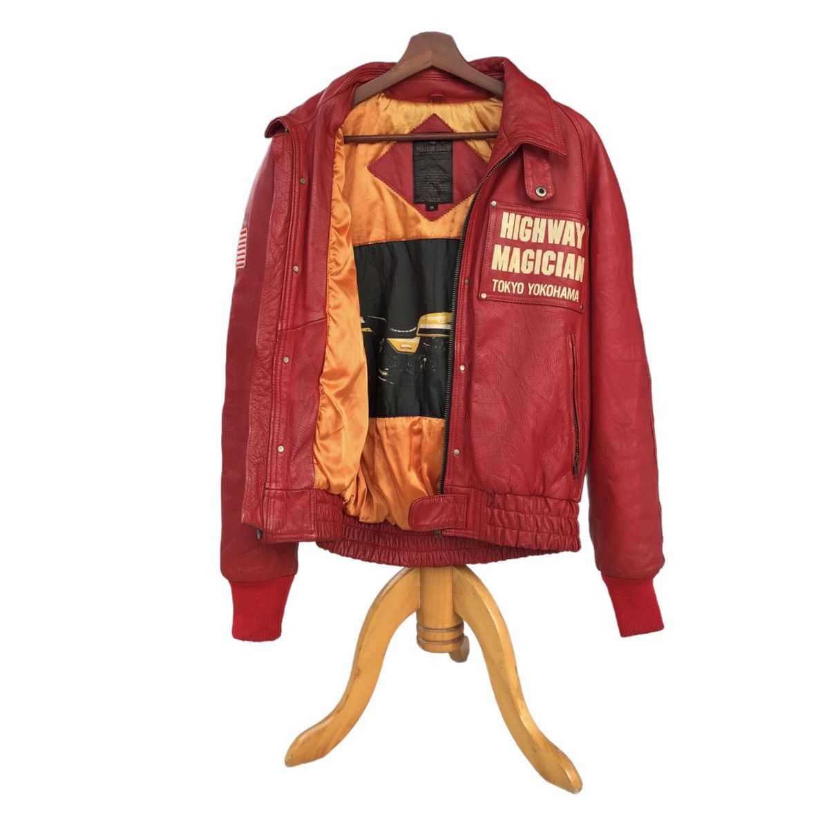 Sports Specialties 🔥Yellow Corn Highway Magician Cow Hide Bomber Jacket Size US M / EU 48-50 / 2 - 7 Thumbnail