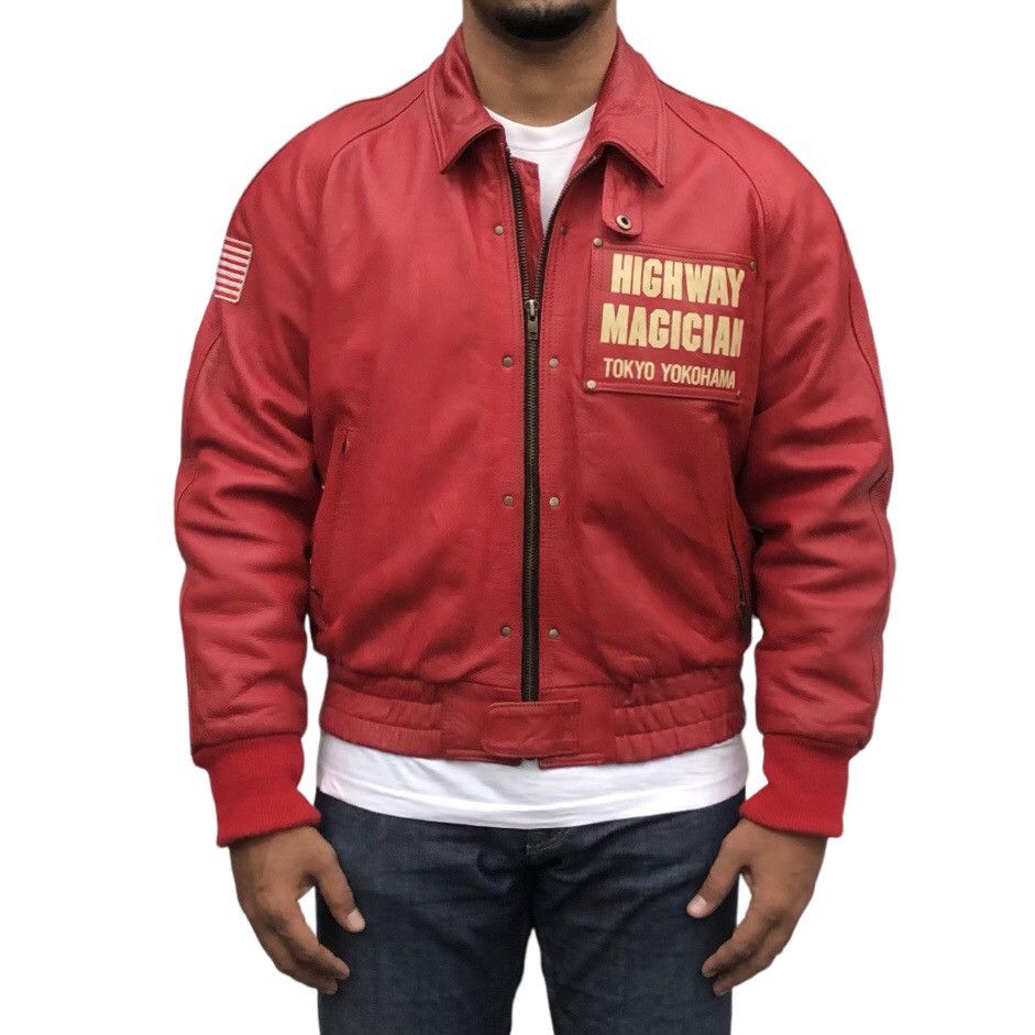 Sports Specialties 🔥Yellow Corn Highway Magician Cow Hide Bomber Jacket Size US M / EU 48-50 / 2 - 3 Thumbnail