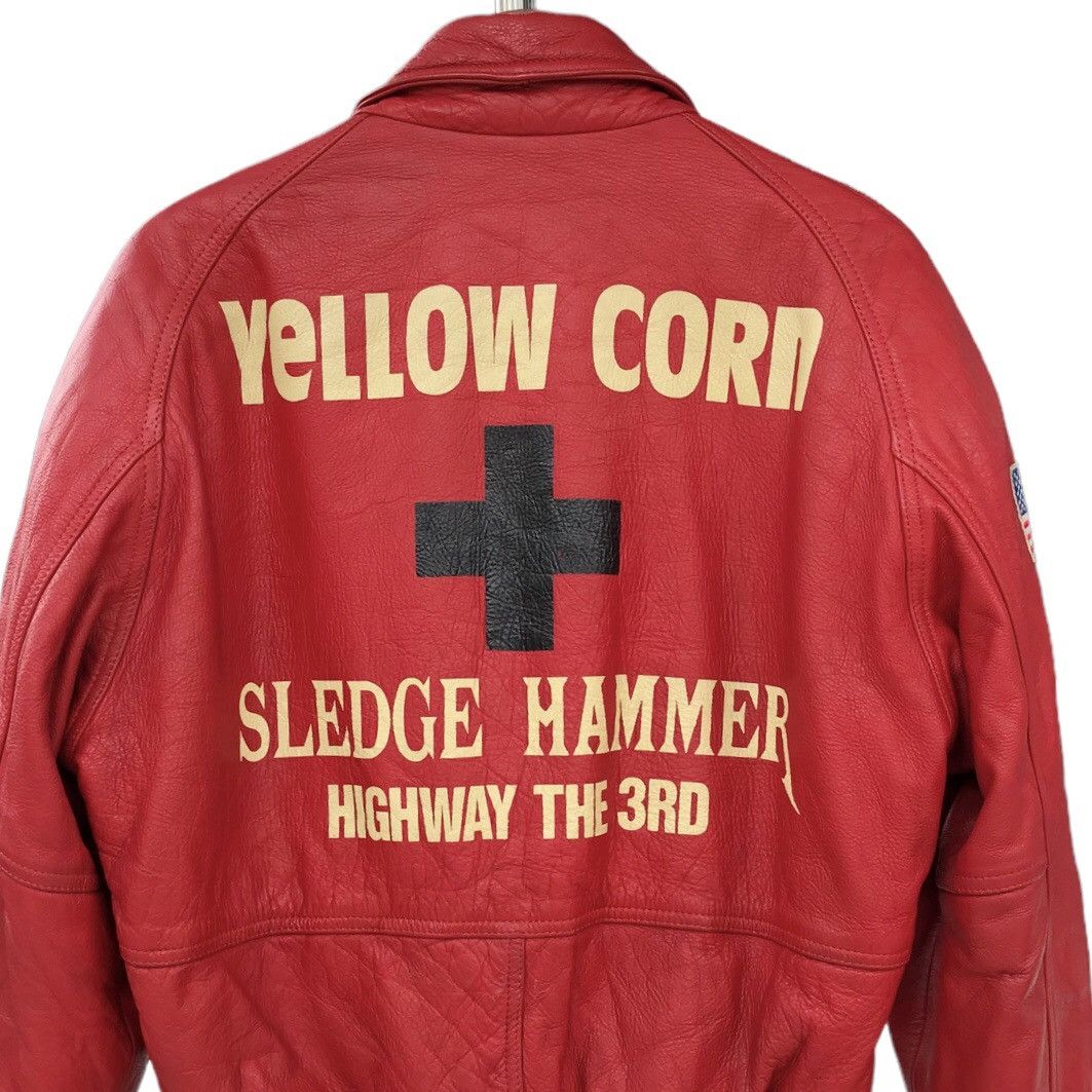 Sports Specialties 🔥Yellow Corn Highway Magician Cow Hide Bomber Jacket Size US M / EU 48-50 / 2 - 13 Thumbnail