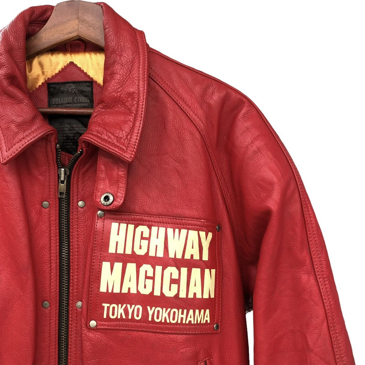 Sports Specialties 🔥Yellow Corn Highway Magician Cow Hide Bomber Jacket Size US M / EU 48-50 / 2 - 11 Thumbnail