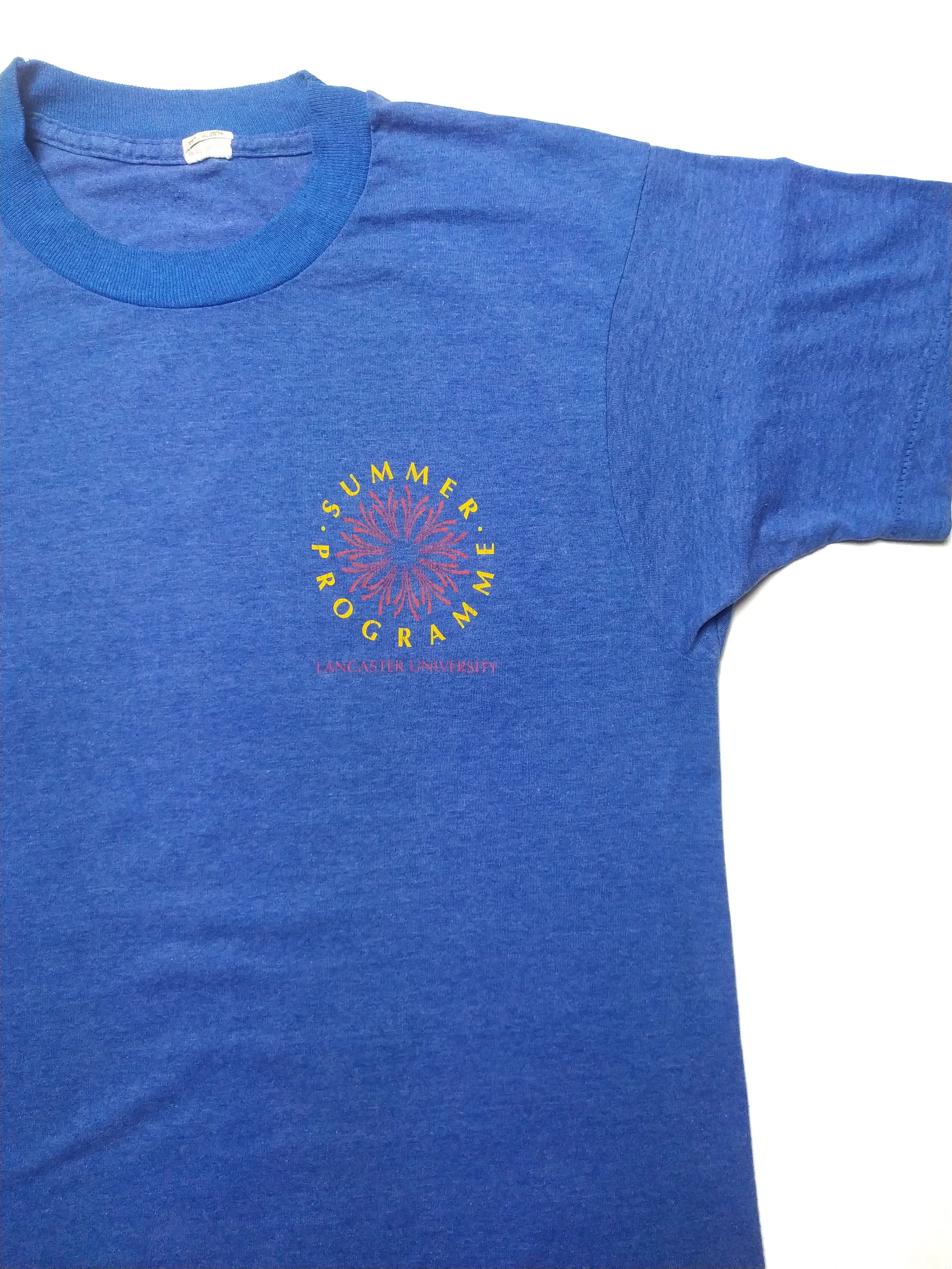 Vintage 80s Vintage Lancaster University T-shirt Size US M / EU 48-50 / 2 - 3 Thumbnail