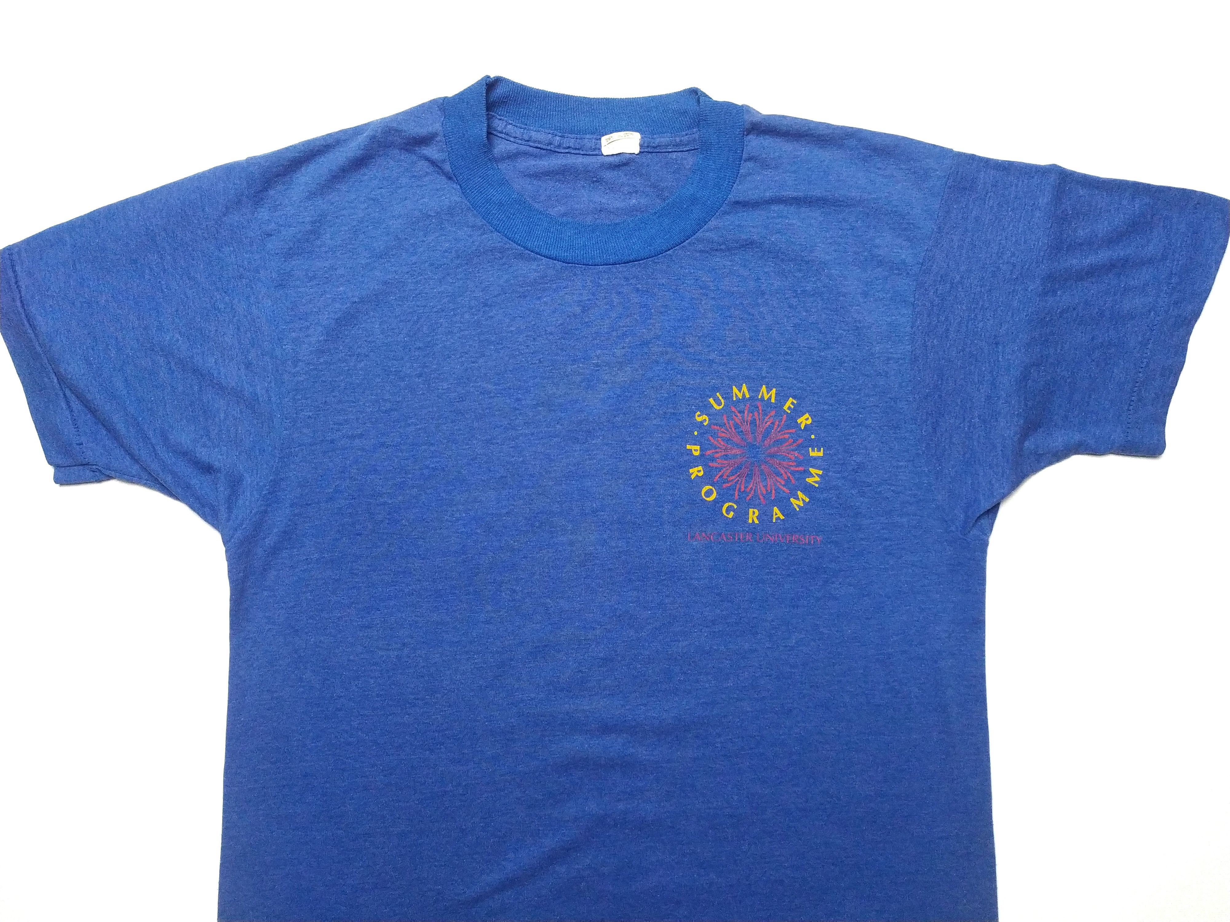 Vintage 80s Vintage Lancaster University T-shirt Size US M / EU 48-50 / 2 - 2 Thumbnail