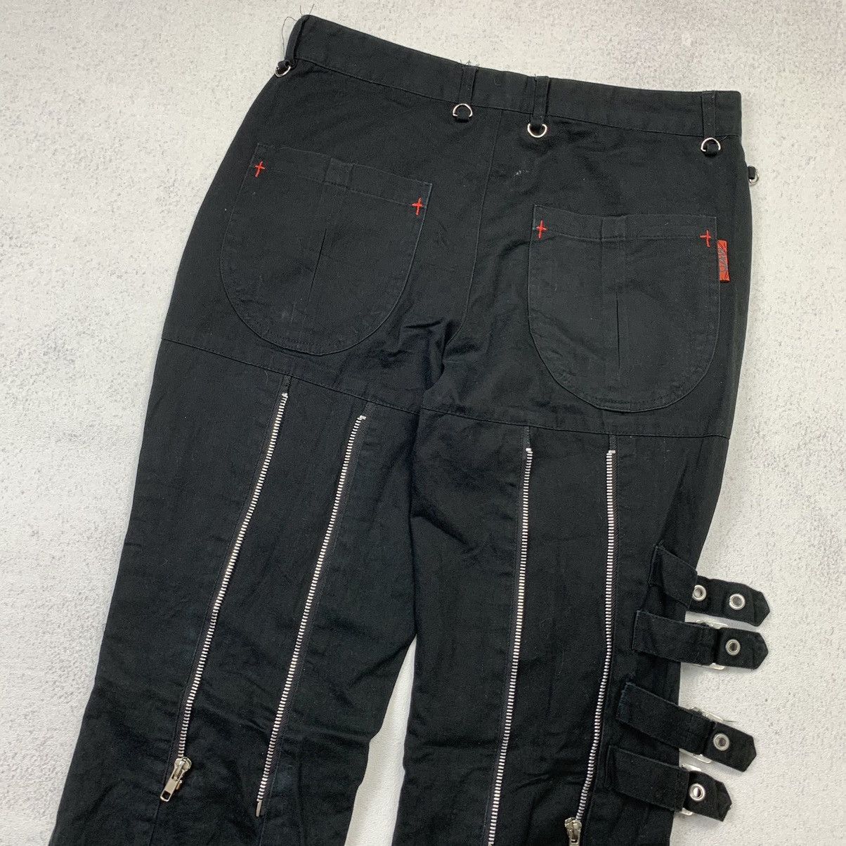 If Six Was Nine MAD PUNK Gothic Punk Bondage Pants Opium Size US 31 - 10 Thumbnail