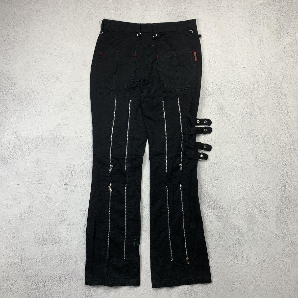 If Six Was Nine MAD PUNK Gothic Punk Bondage Pants Opium Size US 31 - 2 Thumbnail