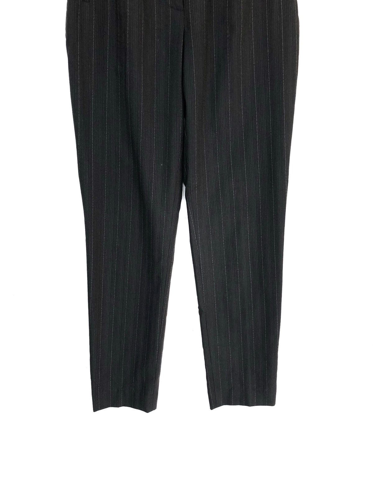 Costume National Classic Striped Wool High Waist 🎈Gabardine Pants Size US 26 / EU 42 - 3 Thumbnail