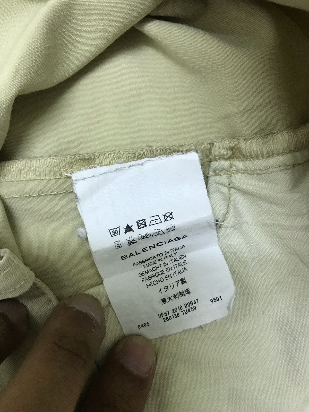 Balenciaga ✨Made in Italy Balenciaga Paris Plain Beige Pant Slim Size US 34 / EU 50 - 9 Thumbnail