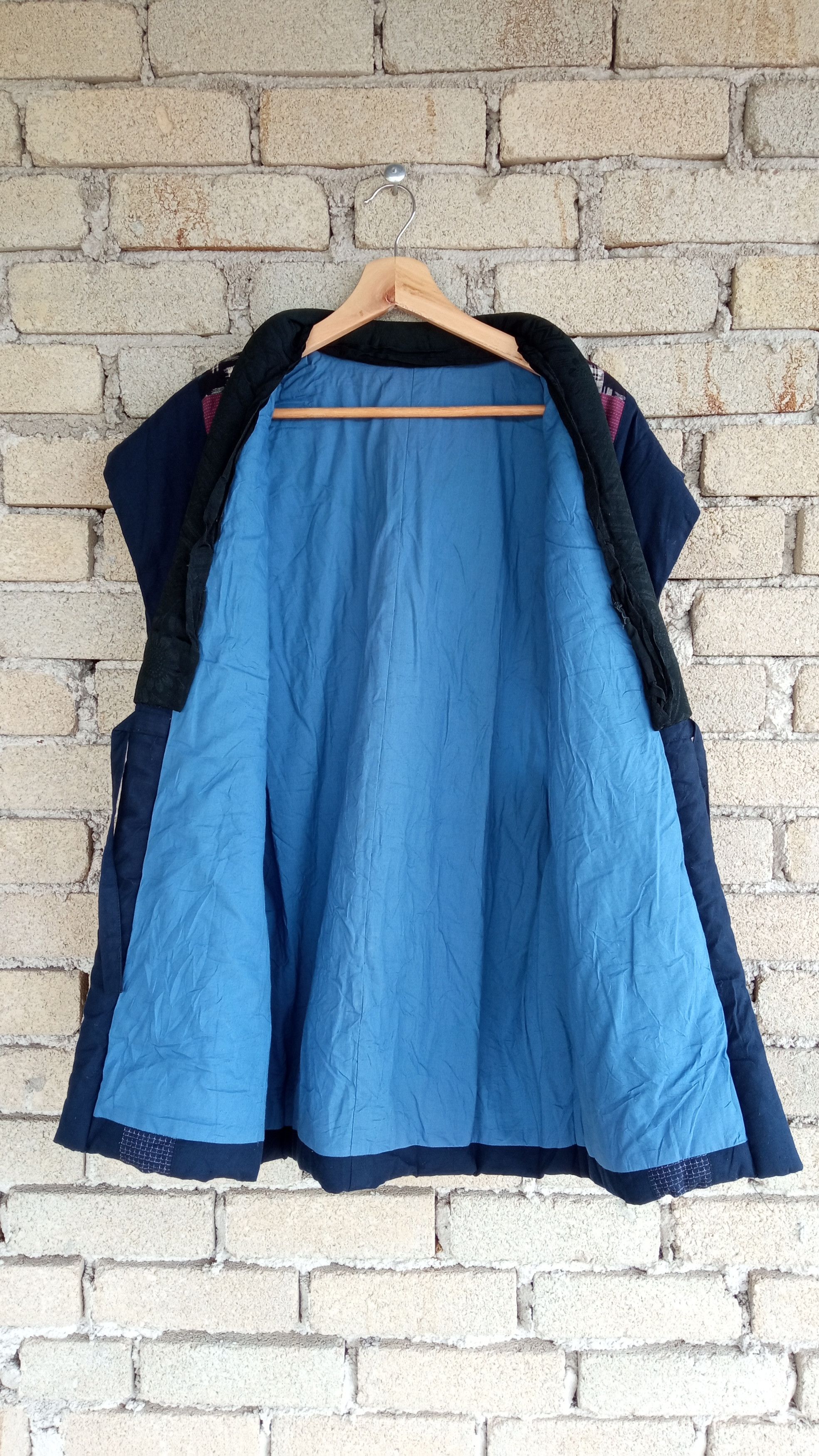Indigo × Japanese Brand × Vintage 🔥🔥Japanese Indigo Sashiko Patchwork Kimono Kendo Jacket Size US L / EU 52-54 / 3 - 10 Thumbnail