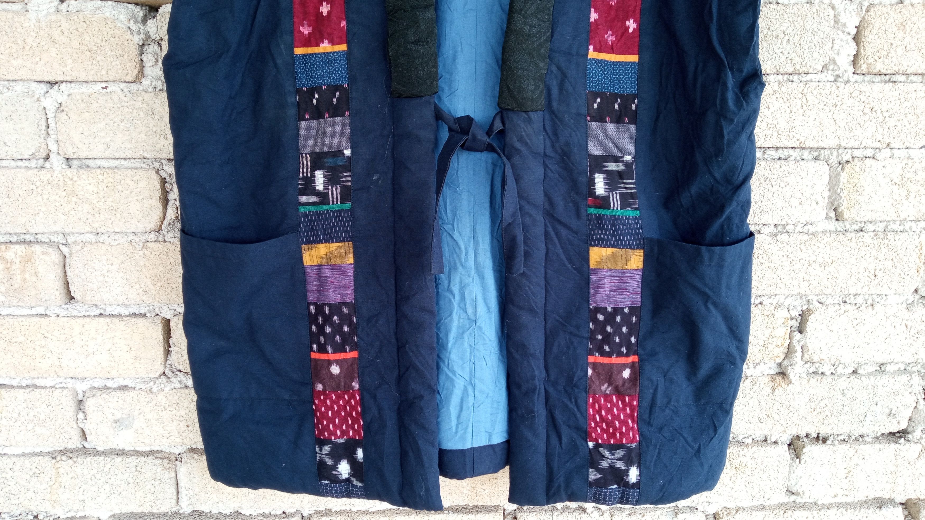 Indigo × Japanese Brand × Vintage 🔥🔥Japanese Indigo Sashiko Patchwork Kimono Kendo Jacket Size US L / EU 52-54 / 3 - 9 Thumbnail