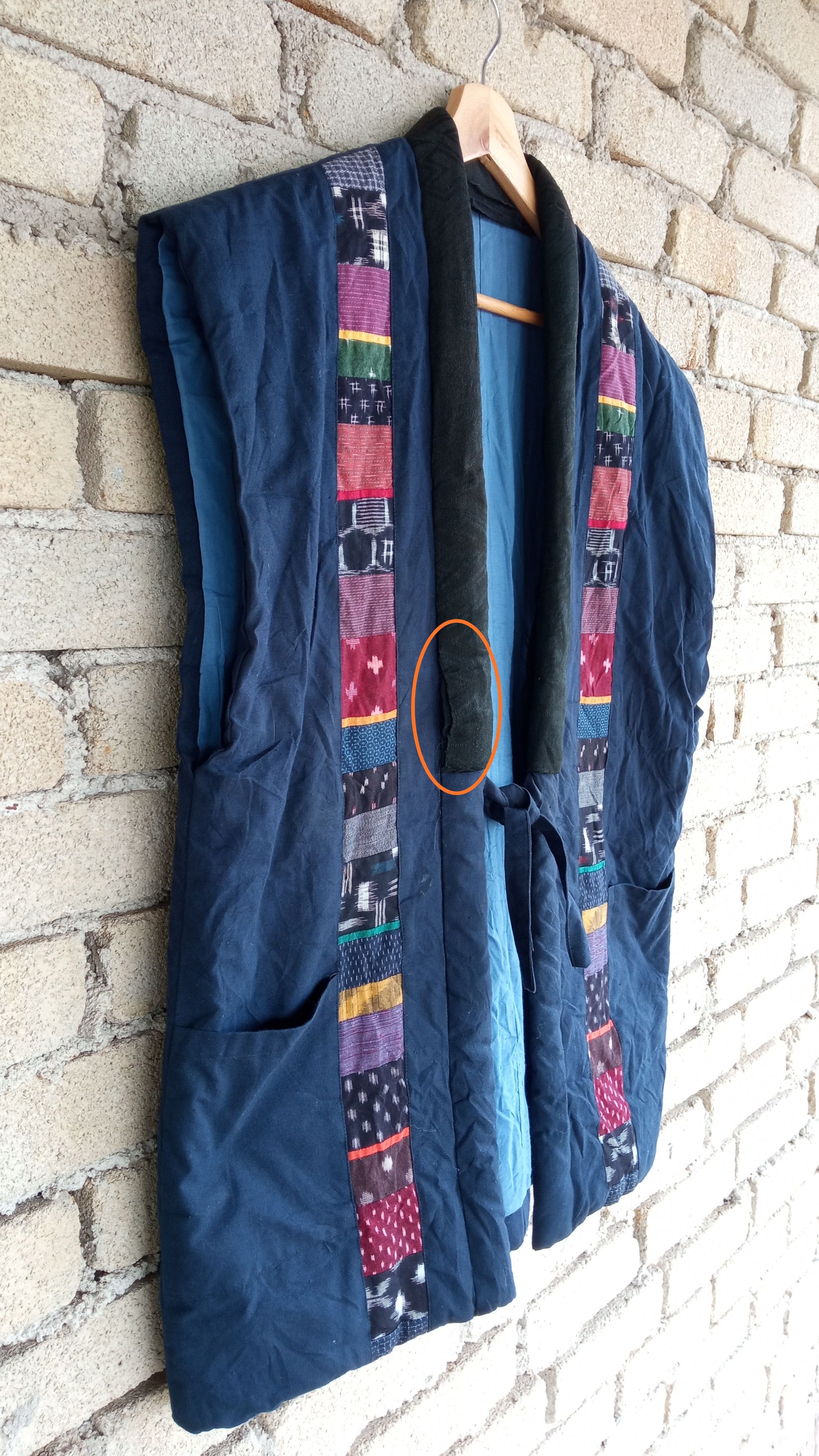 Indigo × Japanese Brand × Vintage 🔥🔥Japanese Indigo Sashiko Patchwork Kimono Kendo Jacket Size US L / EU 52-54 / 3 - 4 Thumbnail