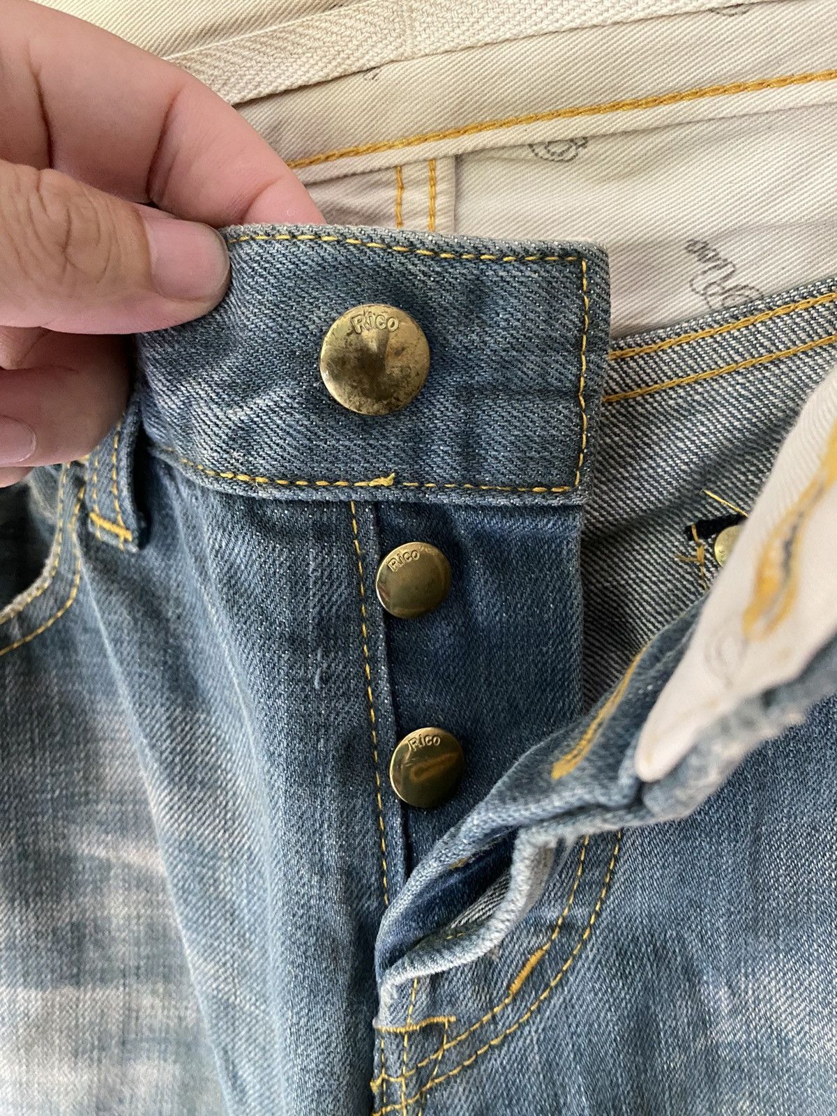 Tornado Mart RICO Japan Nice faded wash denim Size US 30 / EU 46 - 7 Thumbnail
