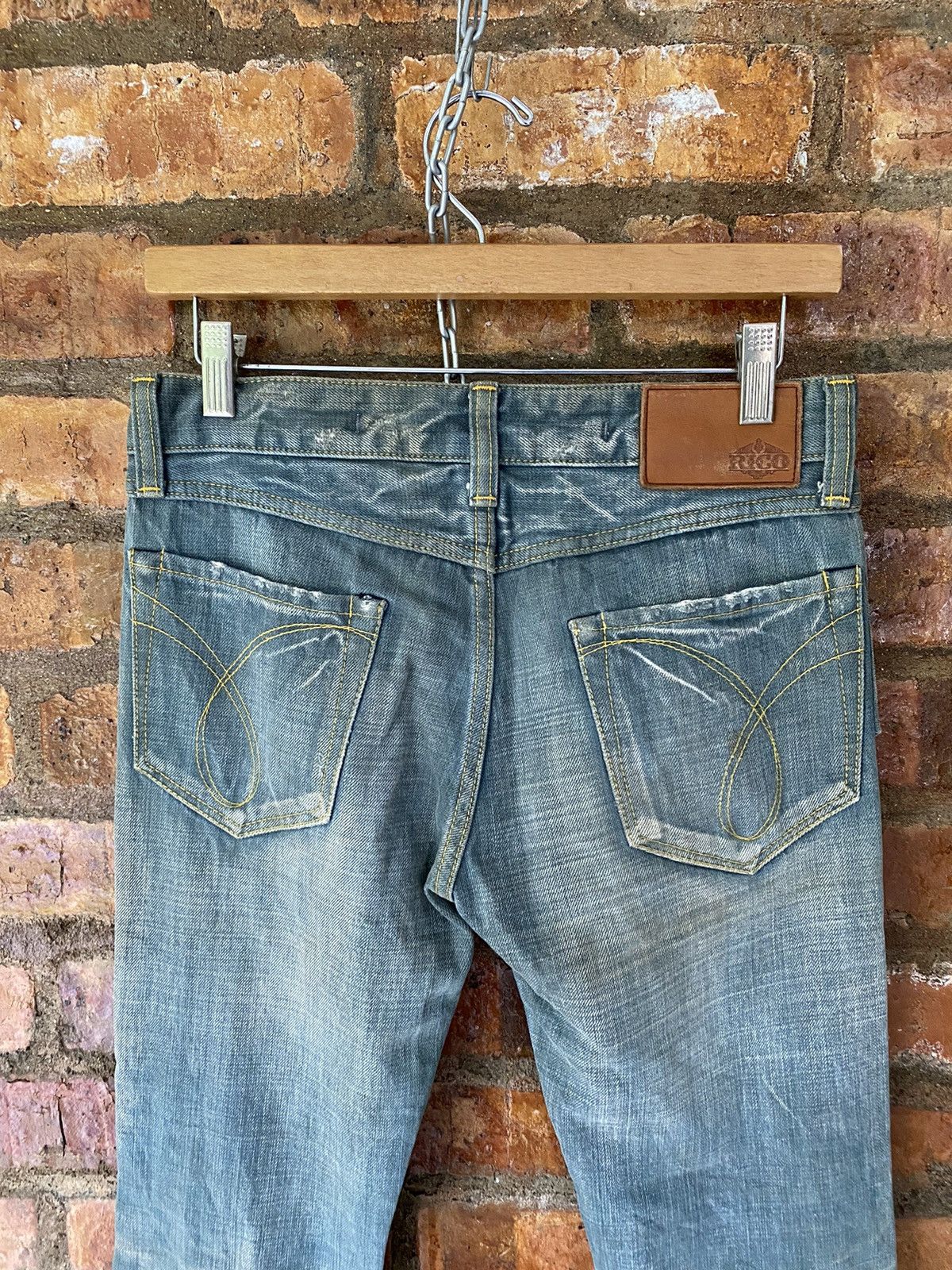 Tornado Mart RICO Japan Nice faded wash denim Size US 30 / EU 46 - 9 Thumbnail
