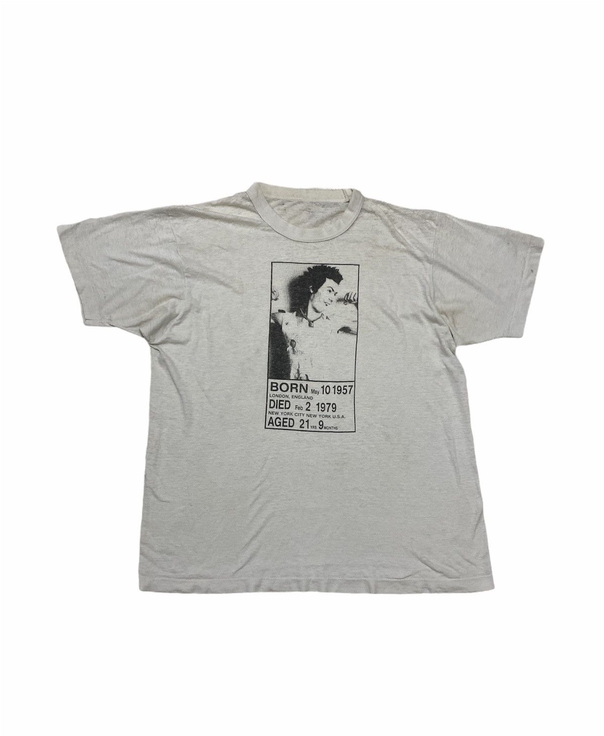 Vintage 80’s Sid Vicious Punk Rock Tee Rare Design