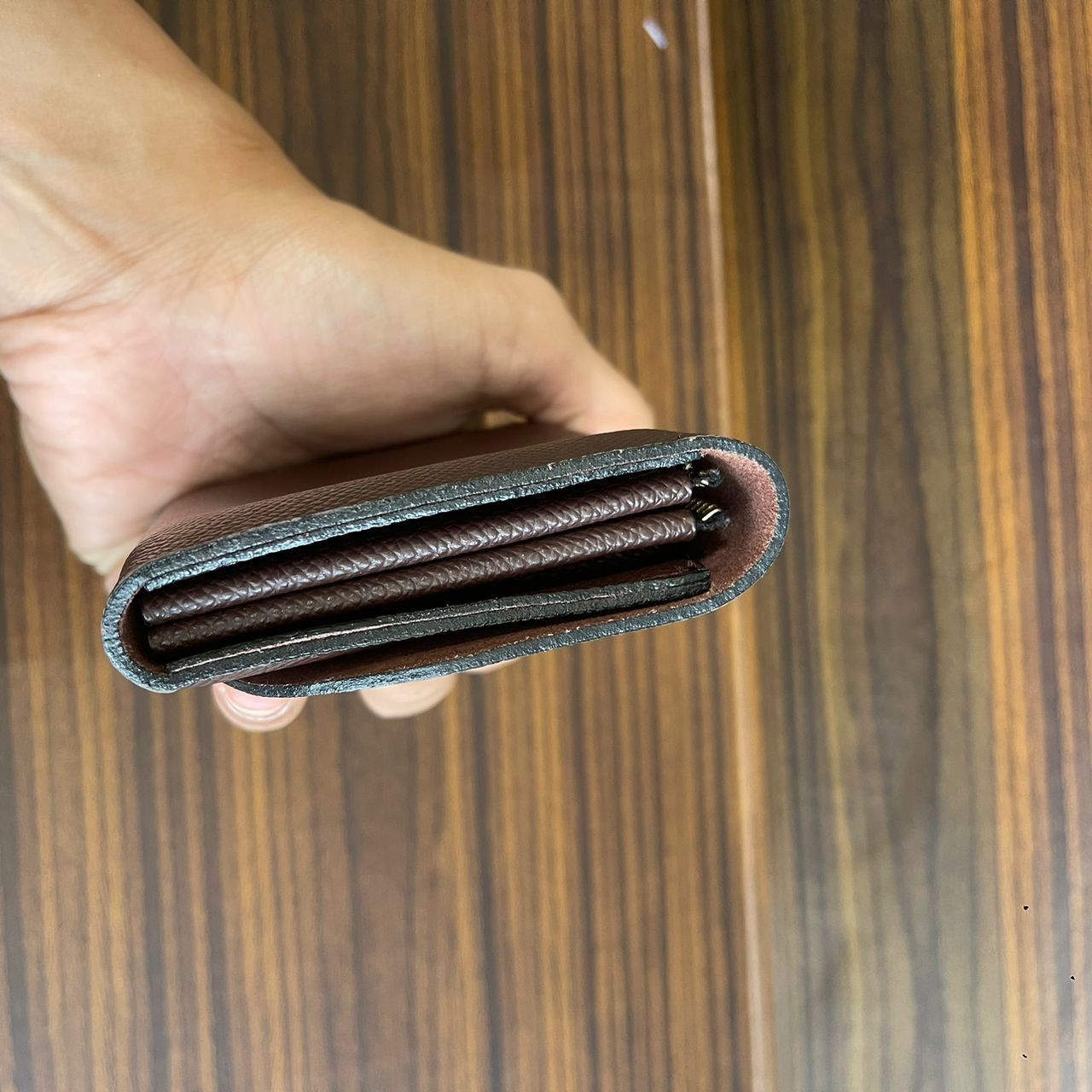 Leather Custom made Leather Wallet Size ONE SIZE - 6 Thumbnail