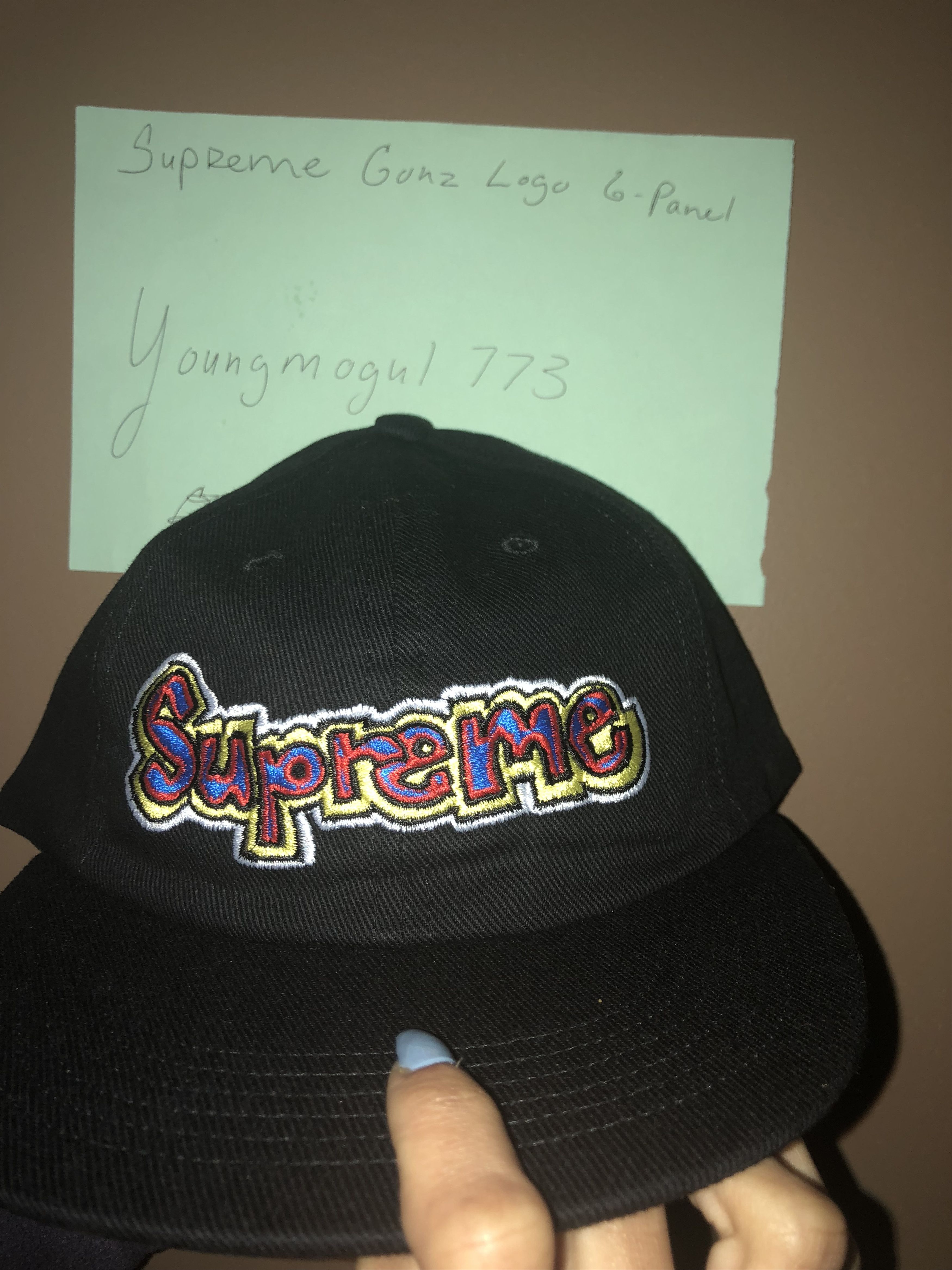 Supreme Supreme Gonz Logo 6 Panel Cap SS18 | Grailed