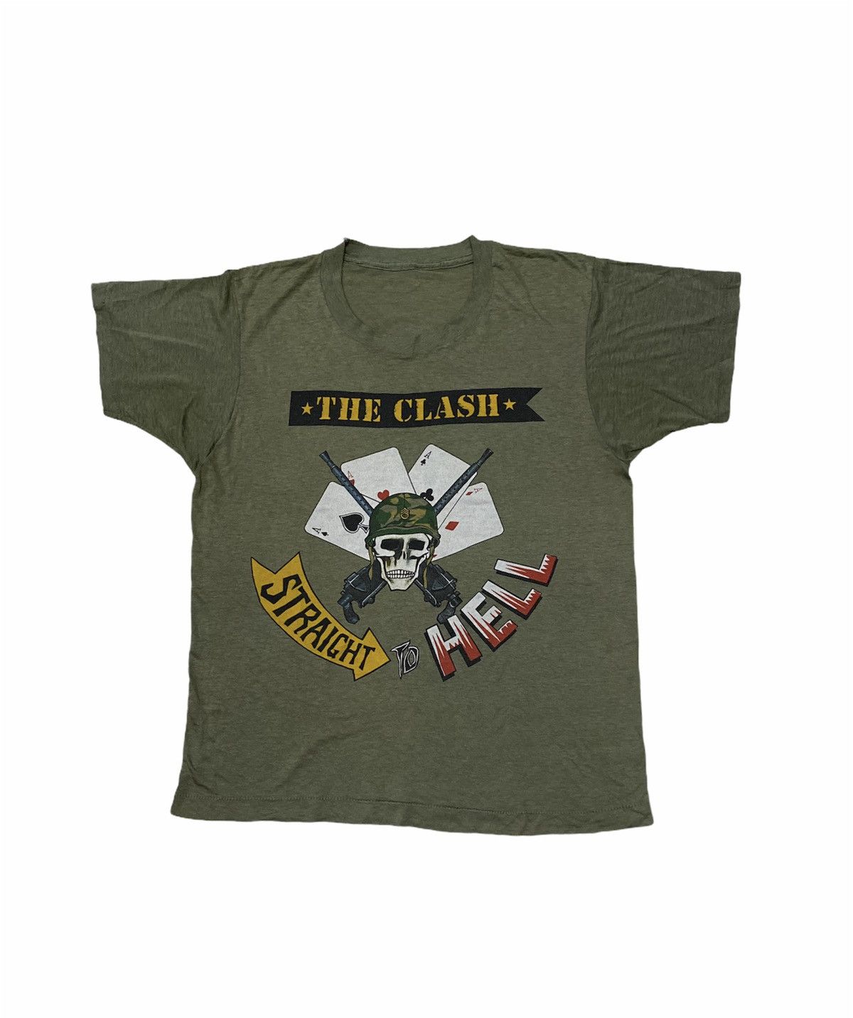 Band Tees Rare Vintage 84’ Shirt The Clash Straight toHellOutOfControl Size US M / EU 48-50 / 2 - 1 Thumbnail