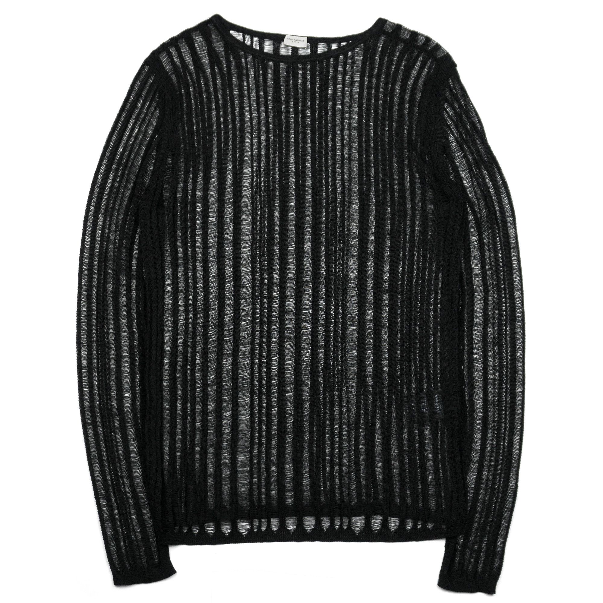 Saint Laurent Paris Linen & Silk Semi Sheer Knit Long Sleeve Shirt Size US M / EU 48-50 / 2 - 1 Thumbnail