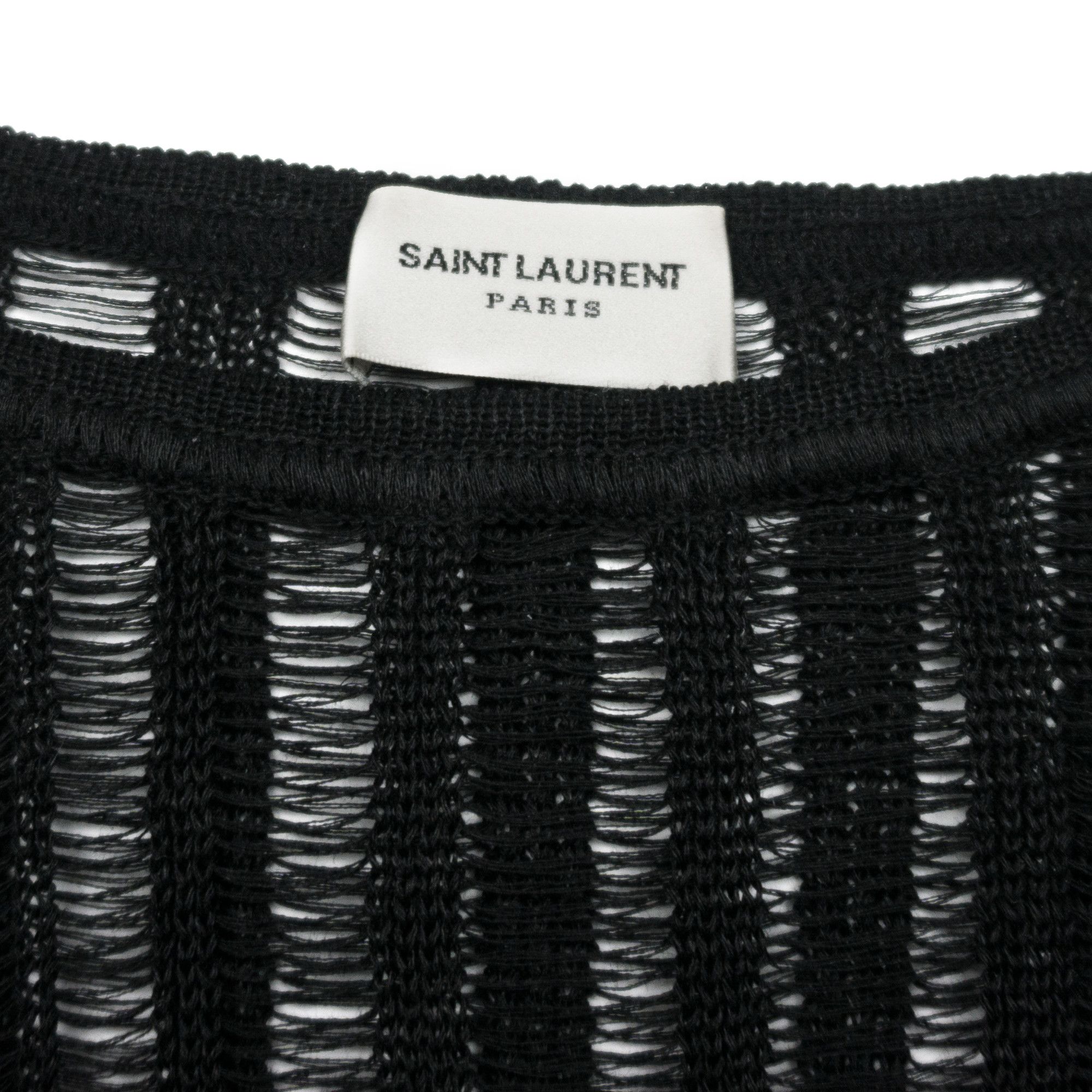 Saint Laurent Paris Linen & Silk Semi Sheer Knit Long Sleeve Shirt Size US M / EU 48-50 / 2 - 3 Thumbnail