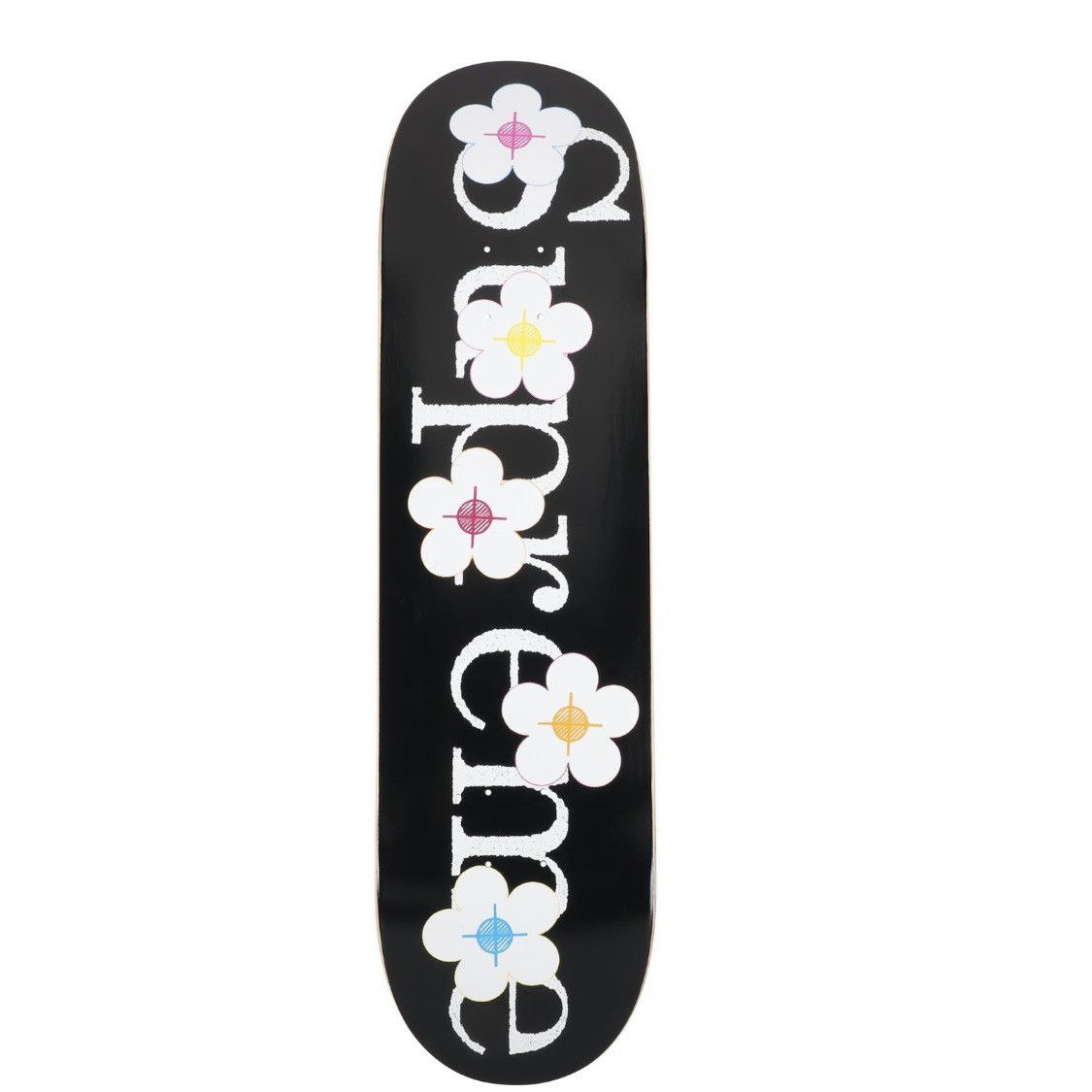 image of Supreme Flowers Skateboard Deck in Black, Men's