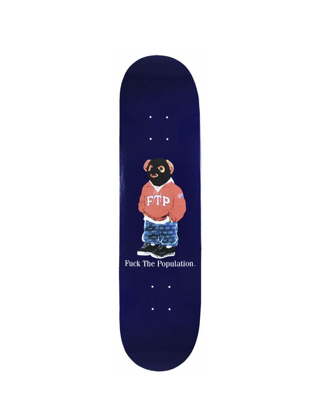 image of Fuck The Population Bear Deck in Navy, Men's