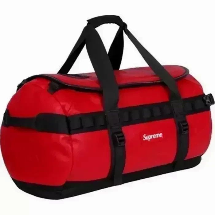 Supreme Supreme 17F/W The North Face Leather Base Camp Duffle Red