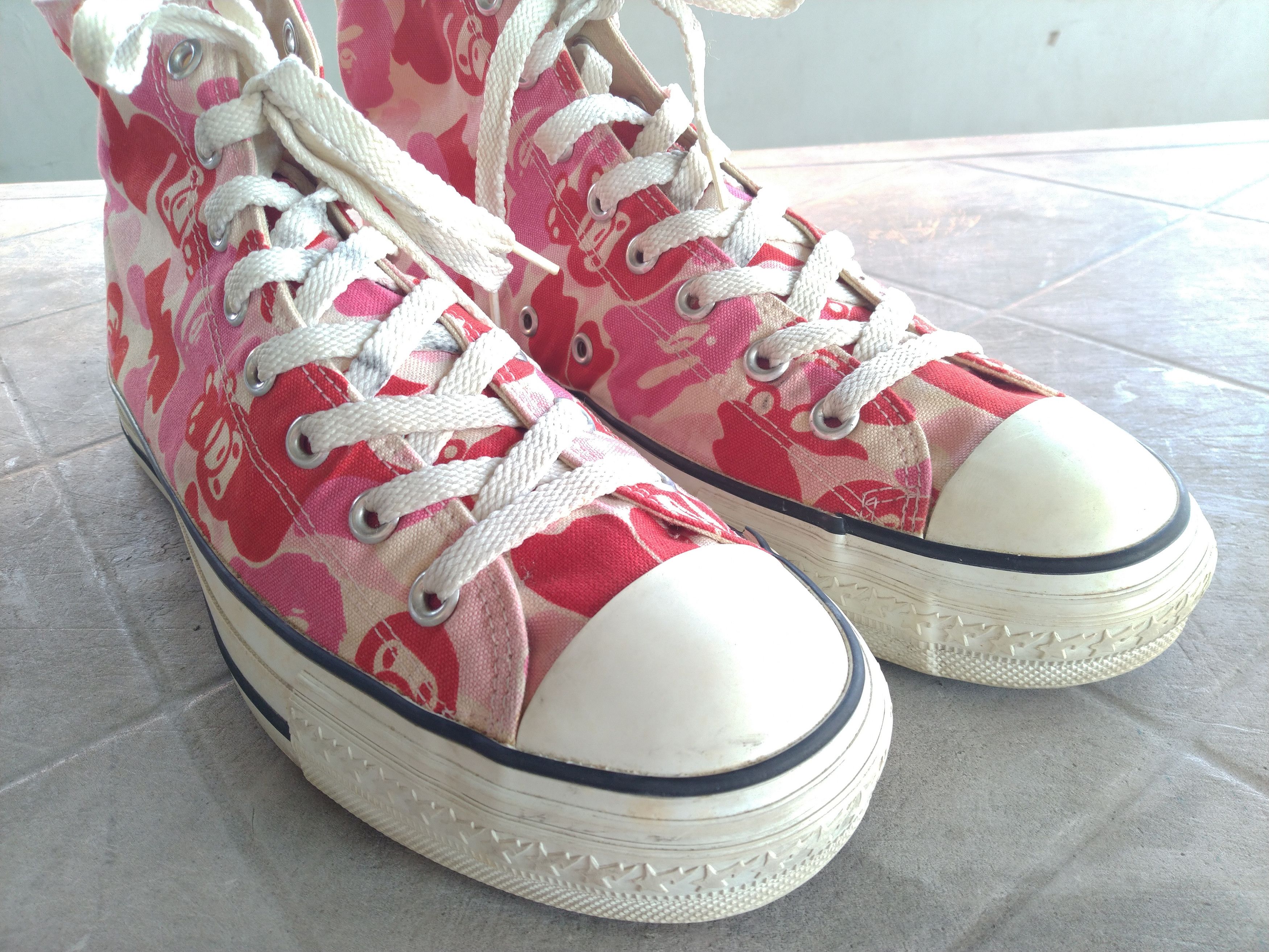 Bape Apesta High Baby Milo Pink Camo Sneaker | Grailed