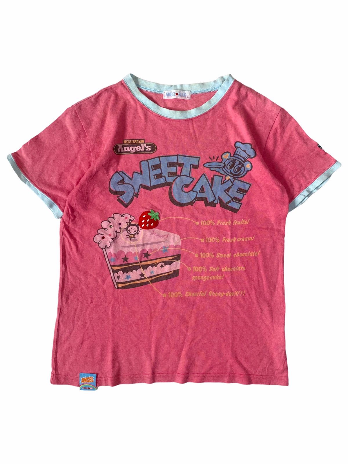 ★SCHNEE★Schnee Baby Angel T Shirt - Baby Blue★正規品/人気 ANGEL BLUE JAPAN BABY TEE Bought originally for $110 - Depop