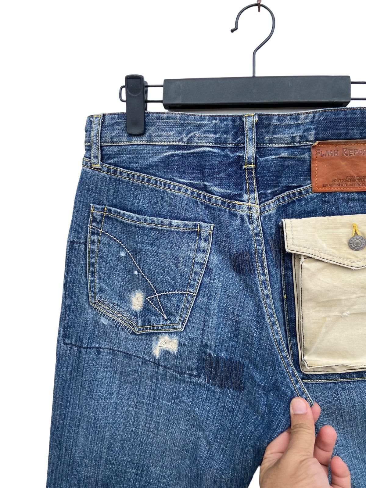 Japanese Brand Flash report Distressed Pant Size US 29 - 4 Thumbnail