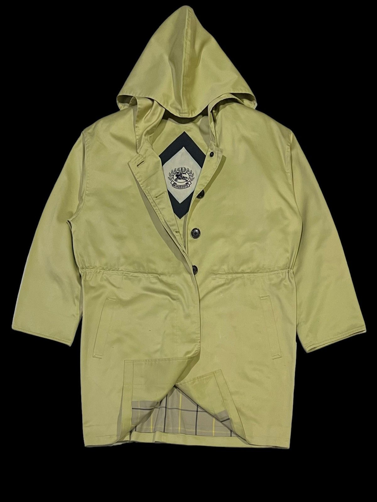 Burberry × Burberry Prorsum VTG BURBERRY’S TRENCH OVERCOATS HOODIE EMBROIDERY BIG LOGO Size L / US 10 / IT 46 - 3 Thumbnail