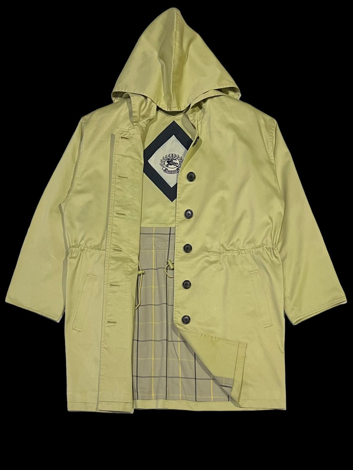 Burberry × Burberry Prorsum VTG BURBERRY’S TRENCH OVERCOATS HOODIE EMBROIDERY BIG LOGO Size L / US 10 / IT 46 - 2 Thumbnail