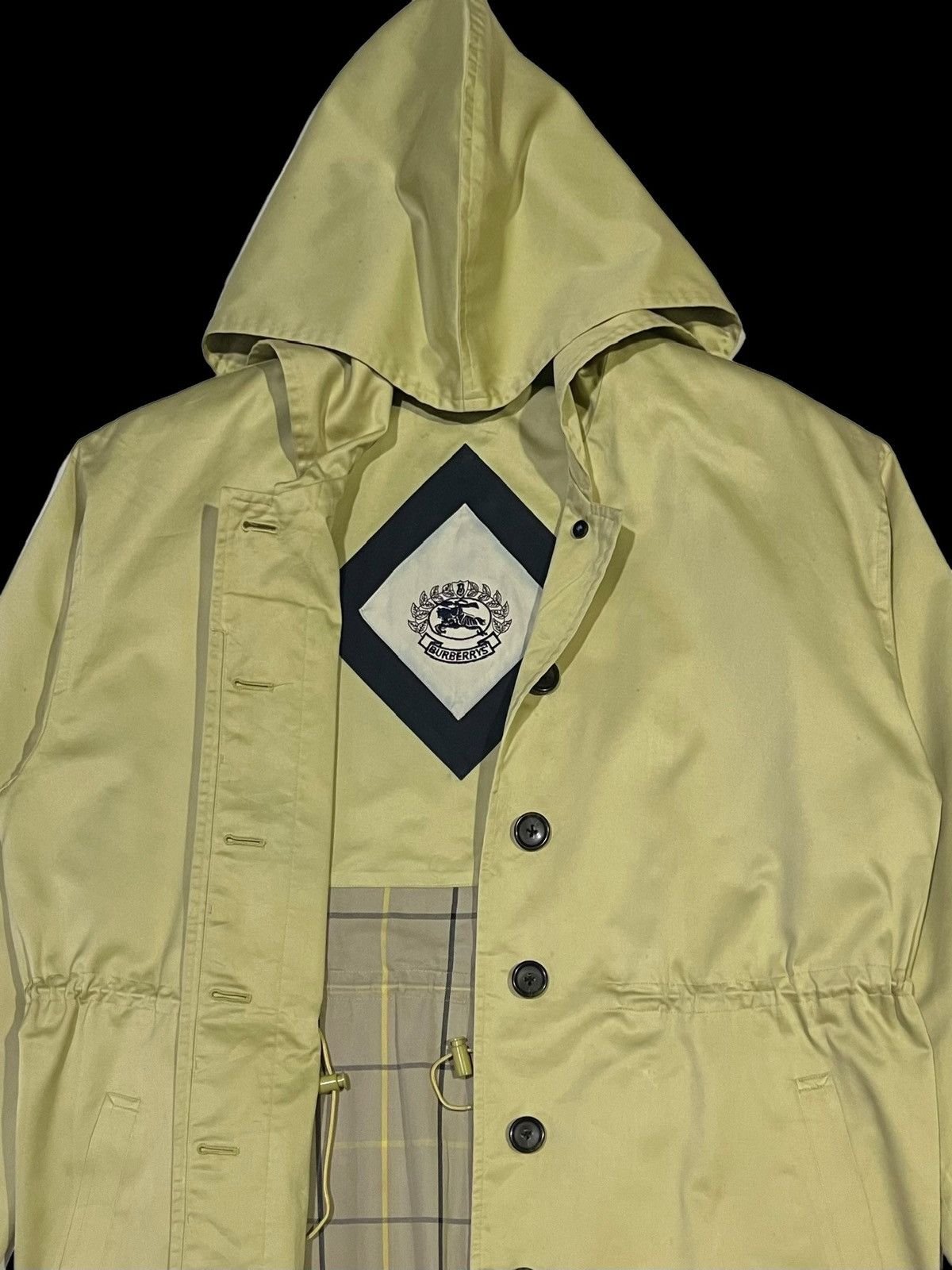 Burberry × Burberry Prorsum VTG BURBERRY’S TRENCH OVERCOATS HOODIE EMBROIDERY BIG LOGO Size L / US 10 / IT 46 - 6 Thumbnail