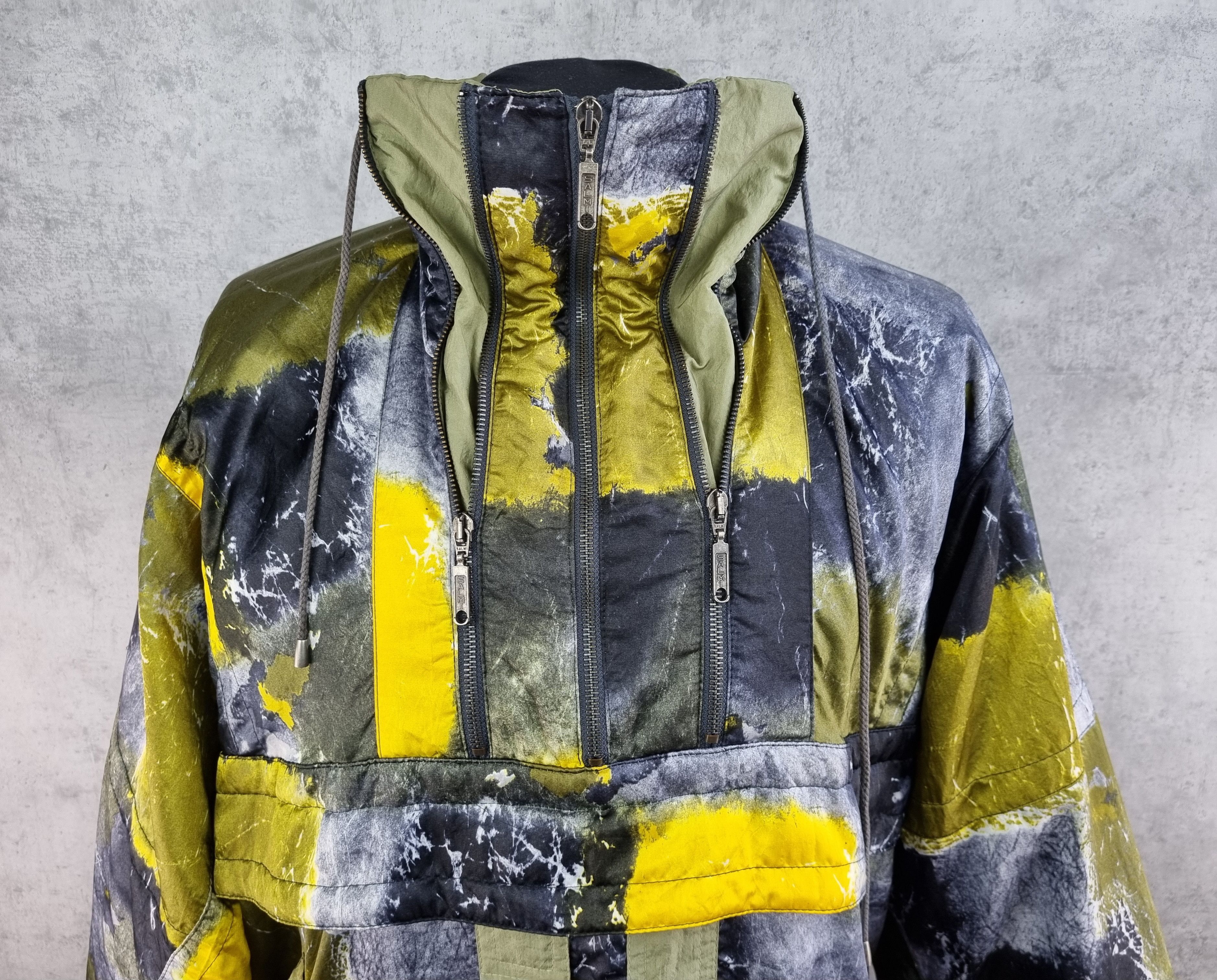 Vintage Vintage 80s Made in Austria Abstract Camo Art Anorak Jacket Size US L / EU 52-54 / 3 - 1 Thumbnail