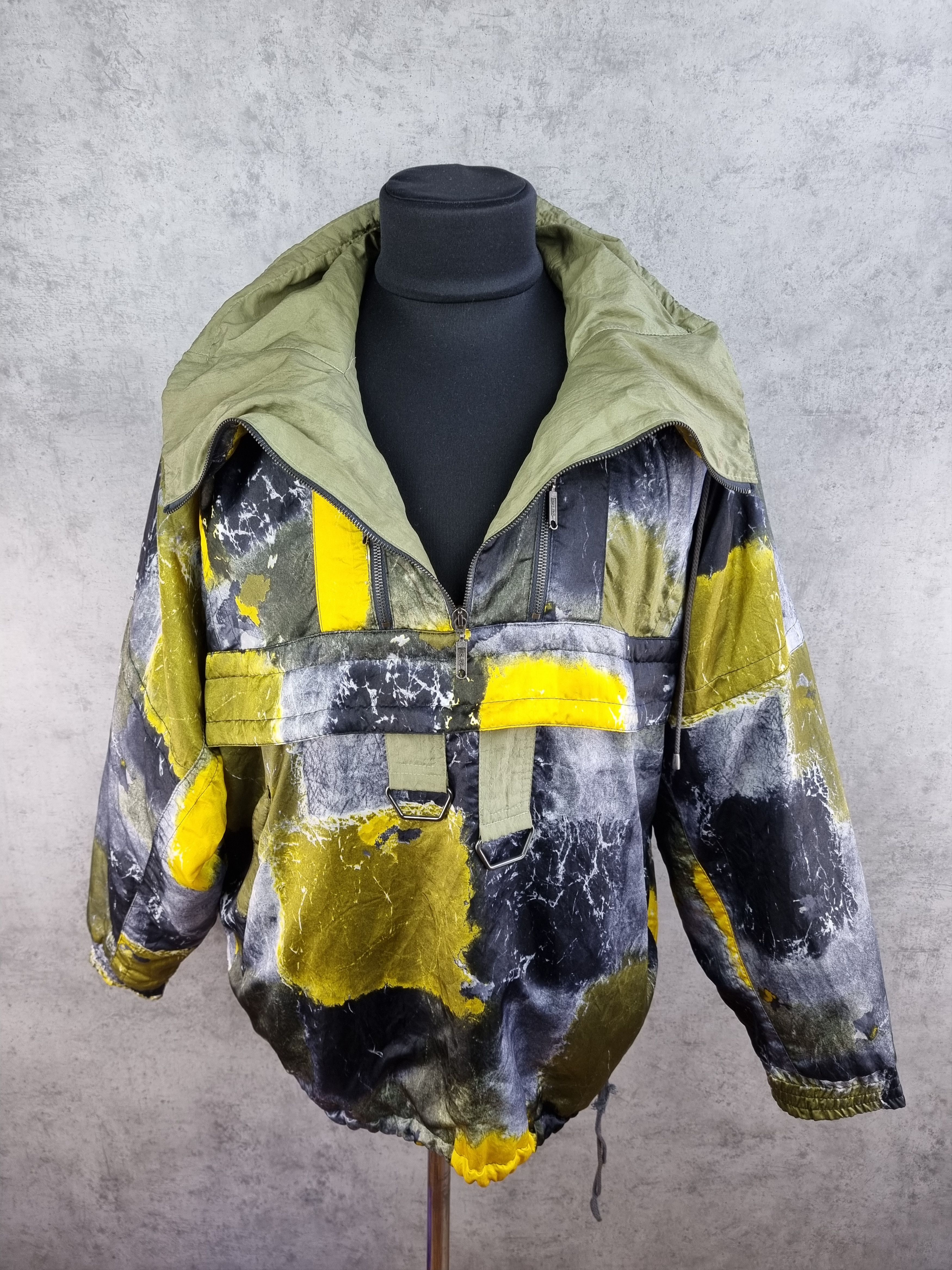 Vintage Vintage 80s Made in Austria Abstract Camo Art Anorak Jacket Size US L / EU 52-54 / 3 - 3 Thumbnail