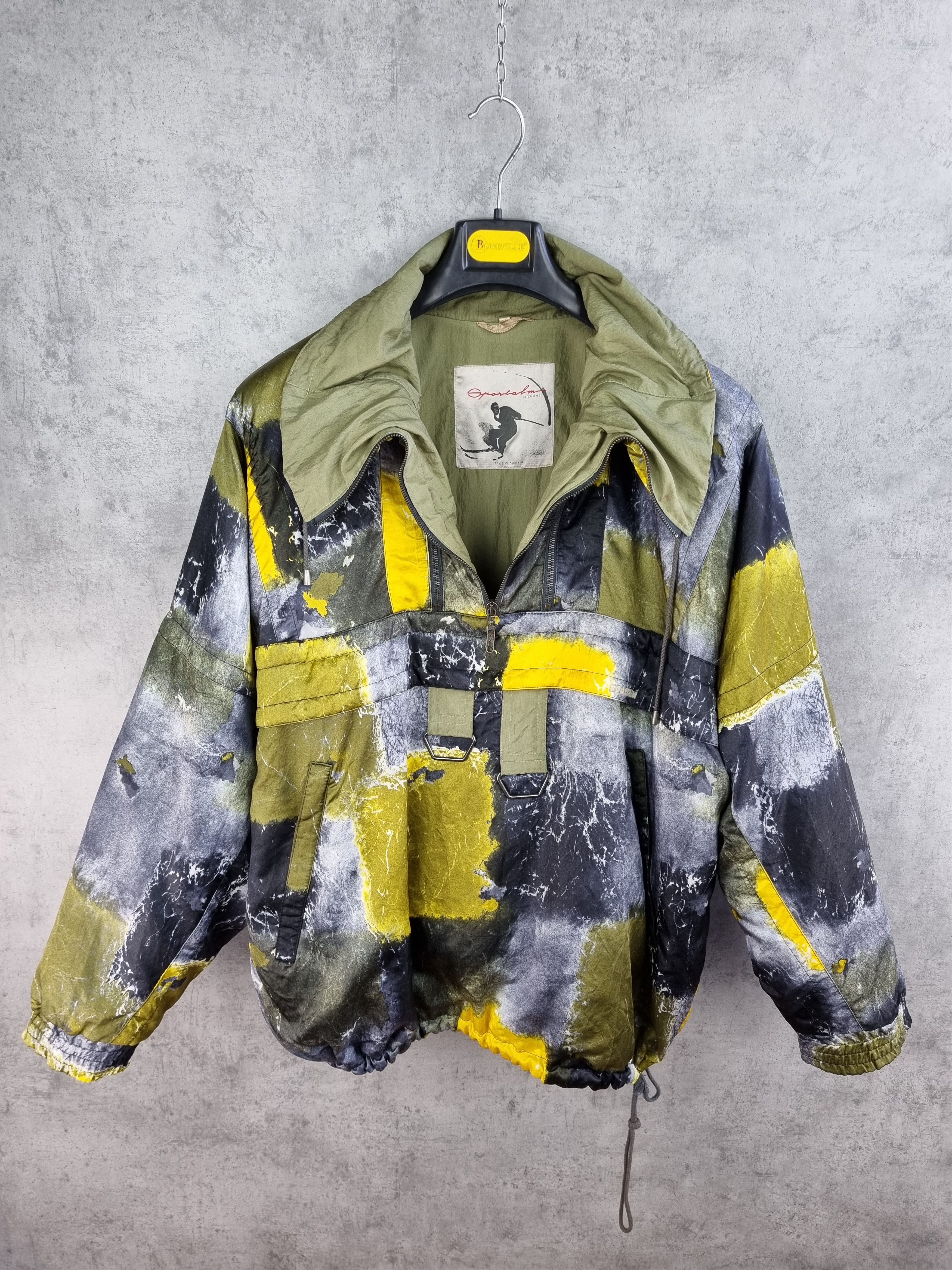 Vintage Vintage 80s Made in Austria Abstract Camo Art Anorak Jacket Size US L / EU 52-54 / 3 - 25 Thumbnail