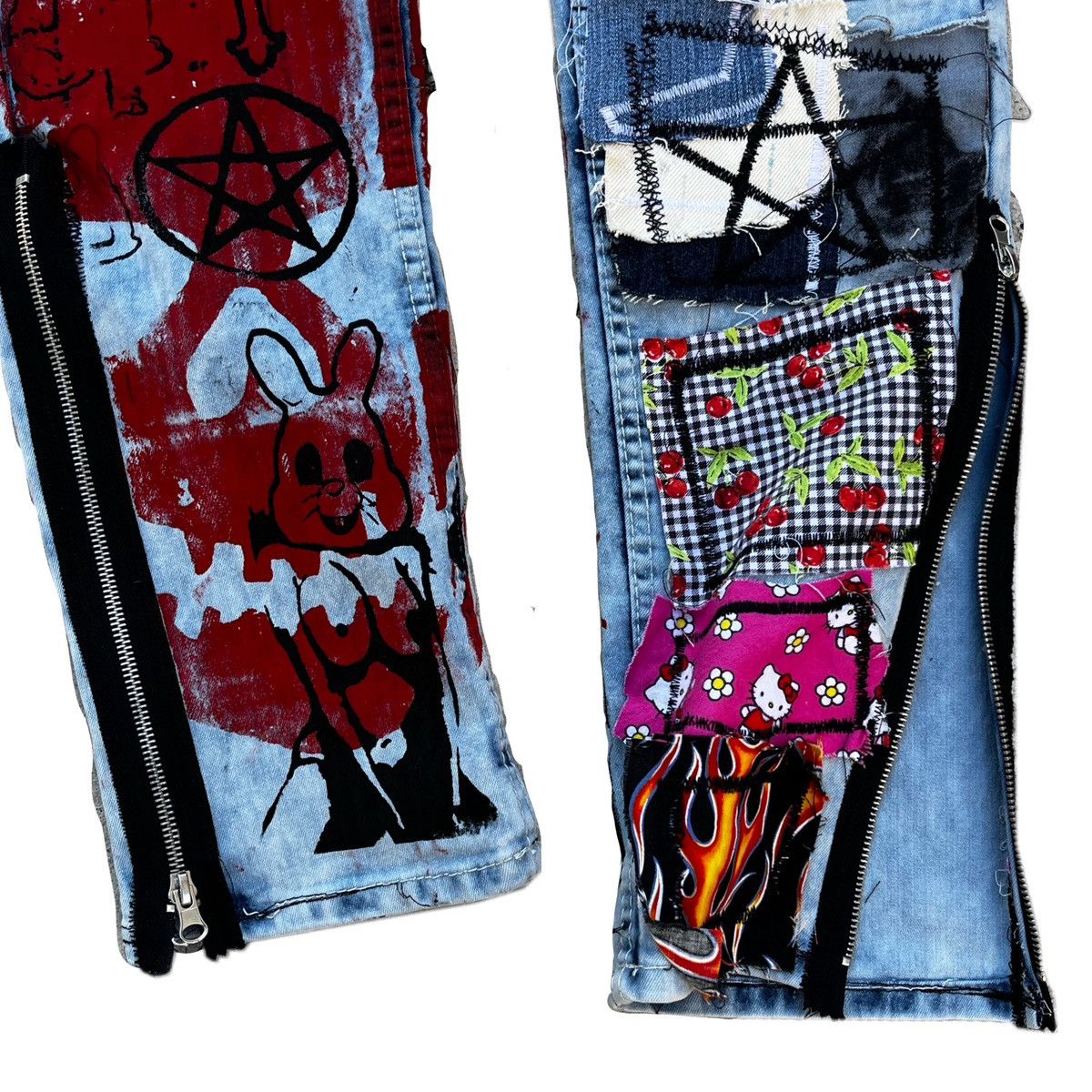 Other Basedbich patchwork skinny jeans Size US 29 - 3 Thumbnail