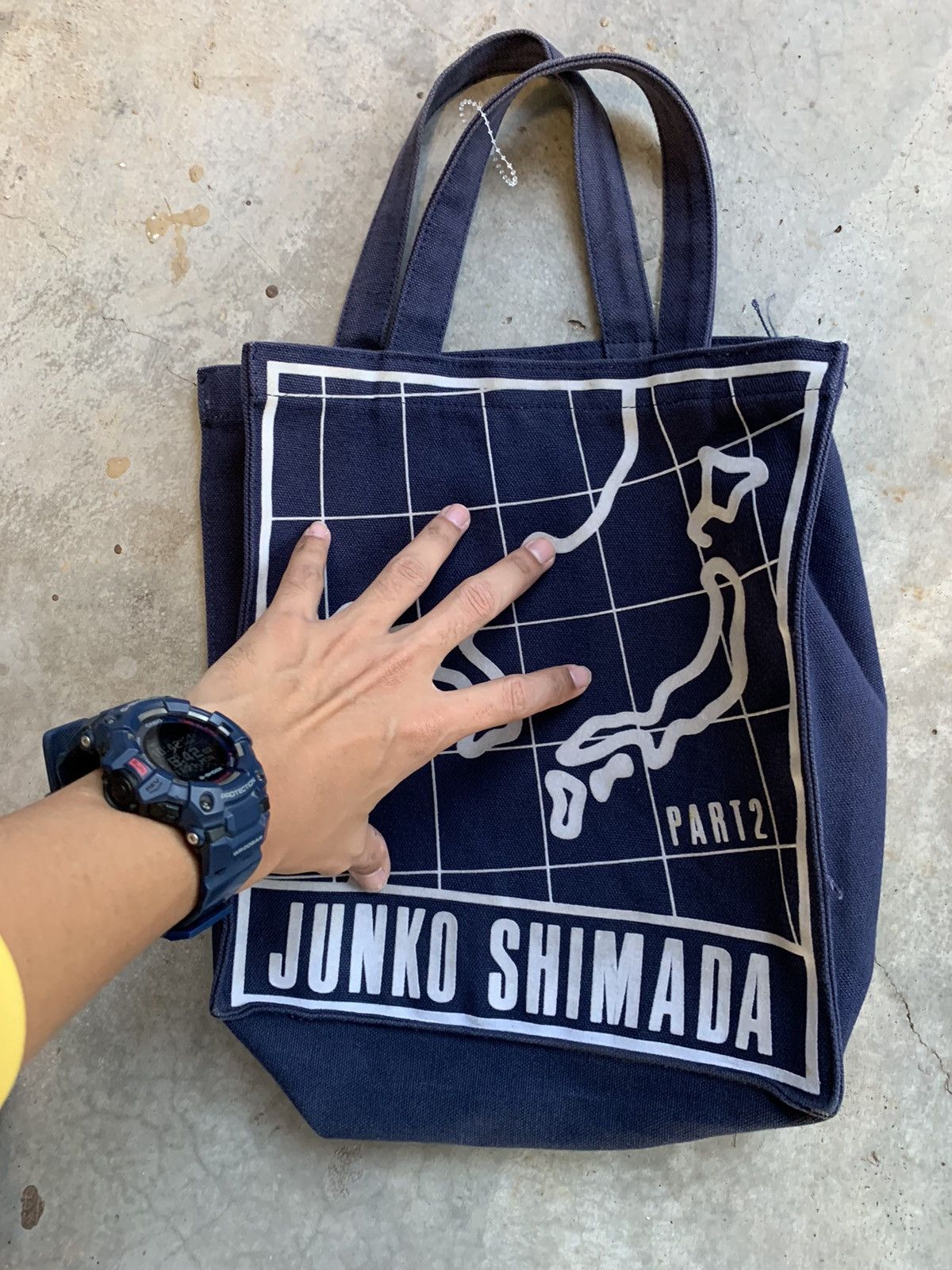 Junko Shimada Vintage Junko Shimada Part 2 World Maps heavy Canvas Totebag Size ONE SIZE - 4 Thumbnail