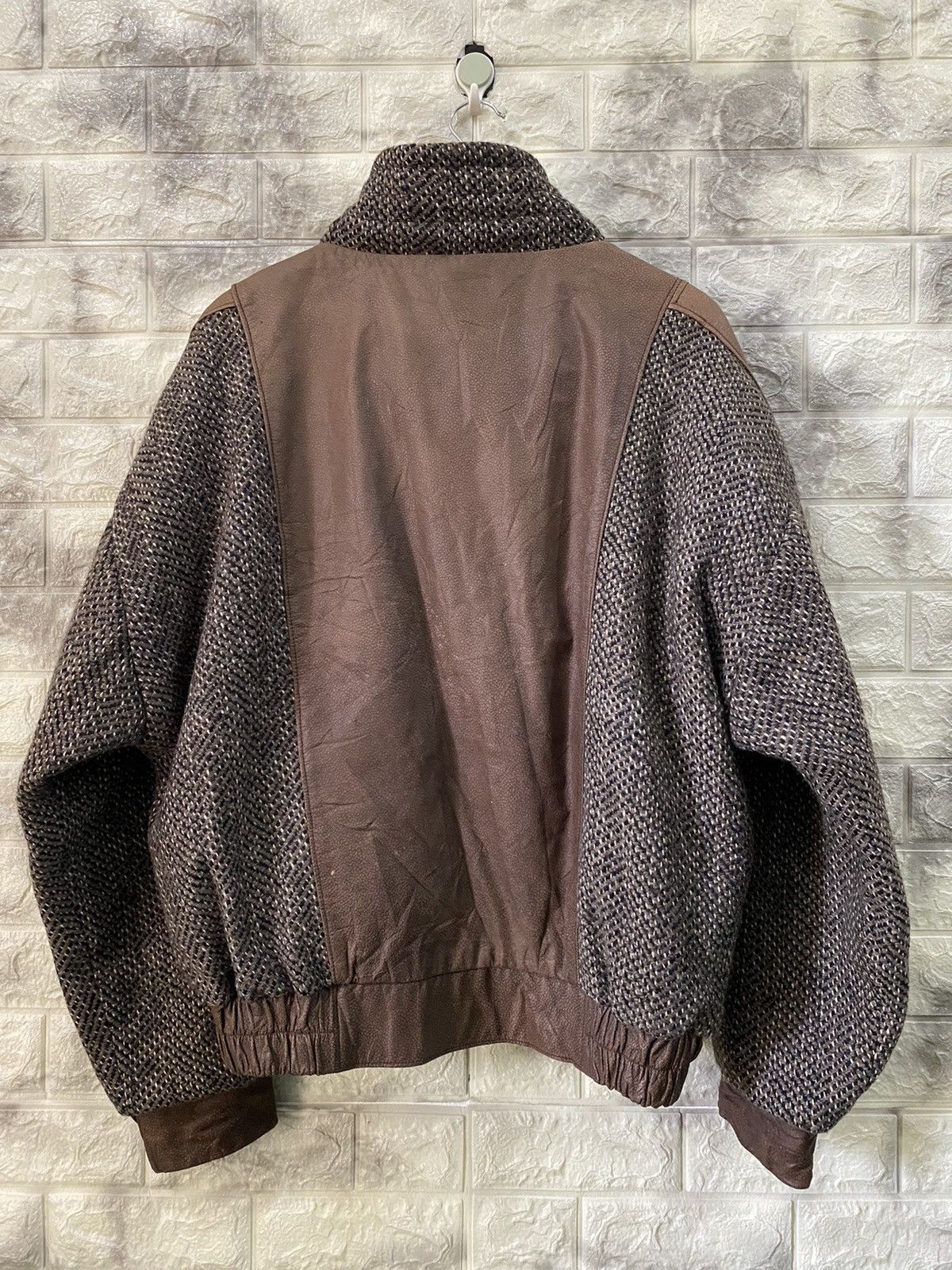 Mirage × Vintage 🔥Vintage Mirage Leather Wool Jacket nice design Size US XL / EU 56 / 4 - 7 Thumbnail