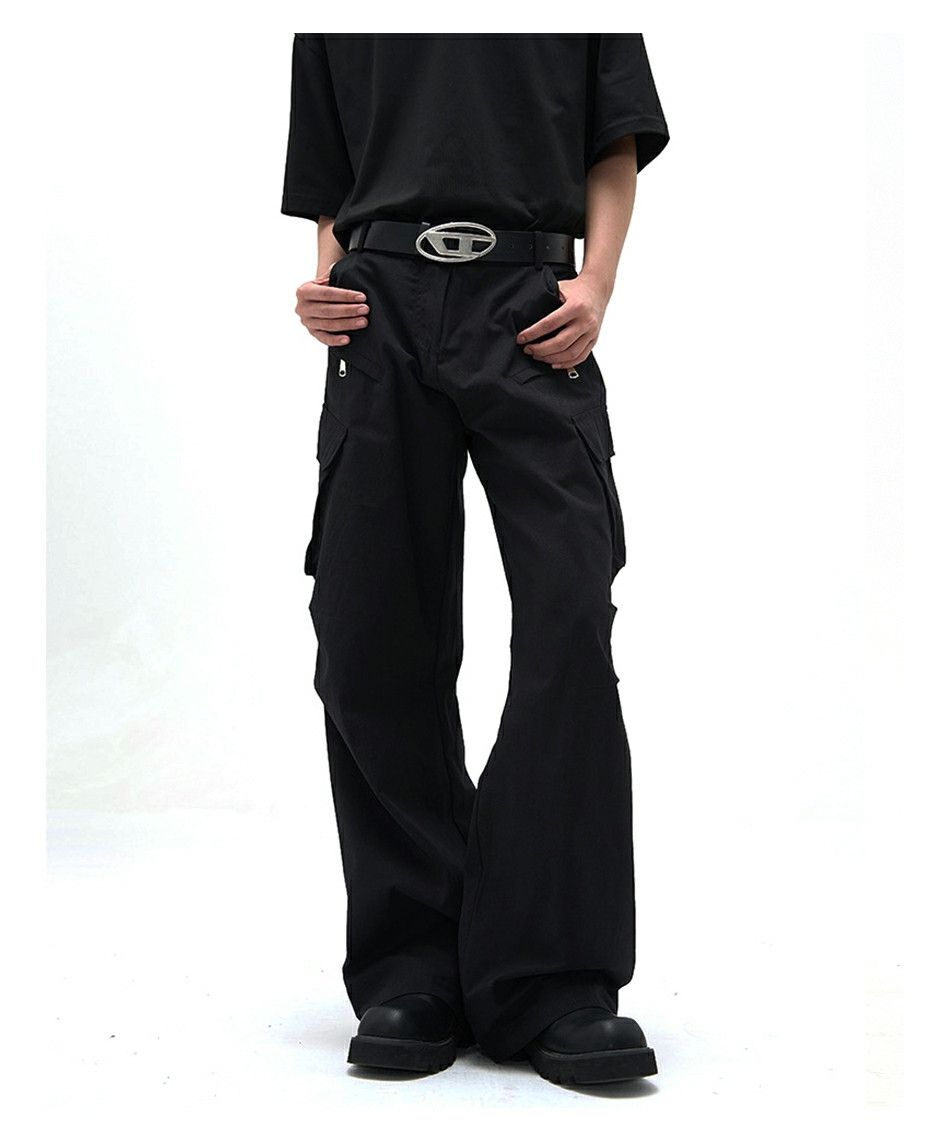 utility tactical cargo flared pants