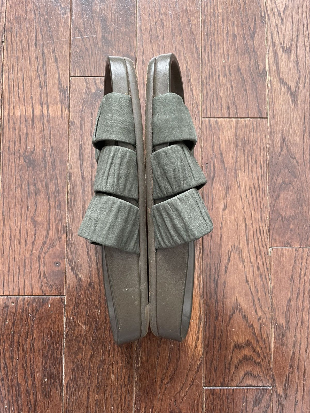 Rick Owens Rick Owens Faun Elasticized Granola Sandals SS15 Olive Size US 7 / EU 40 - 4 Thumbnail