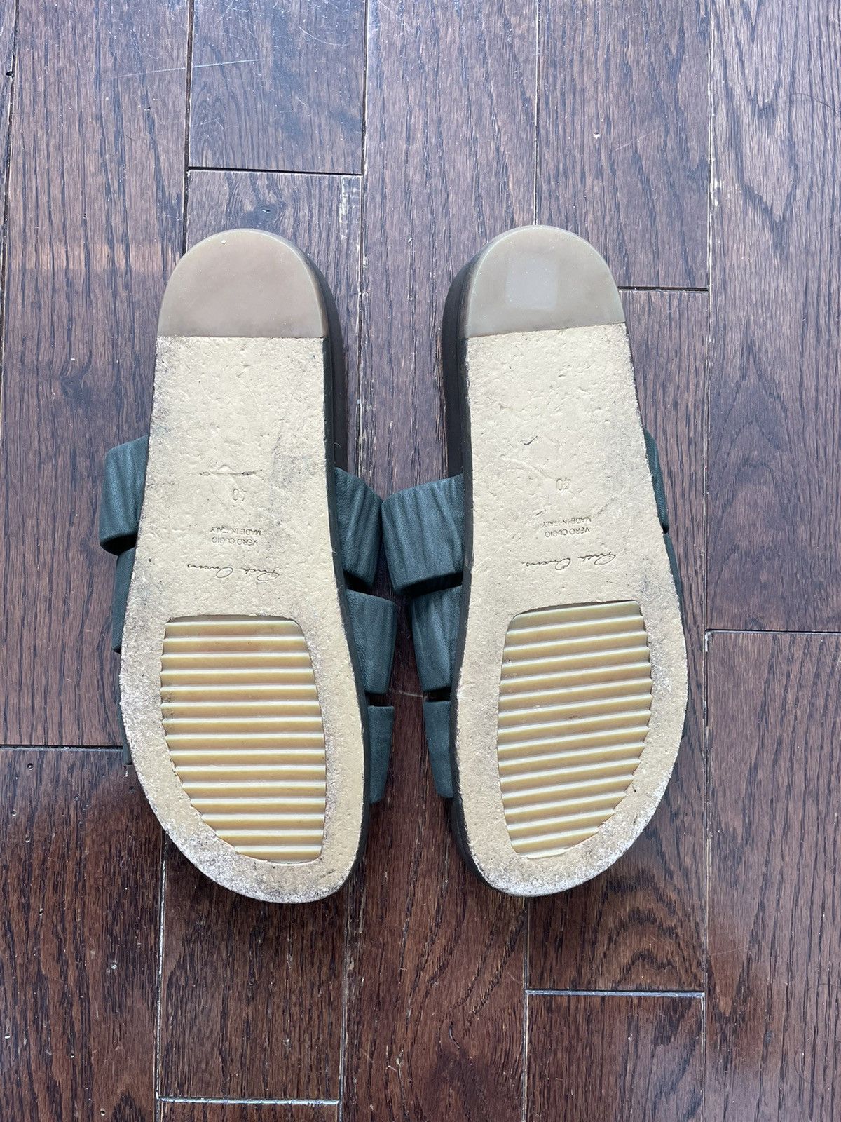 Rick Owens Rick Owens Faun Elasticized Granola Sandals SS15 Olive Size US 7 / EU 40 - 5 Thumbnail