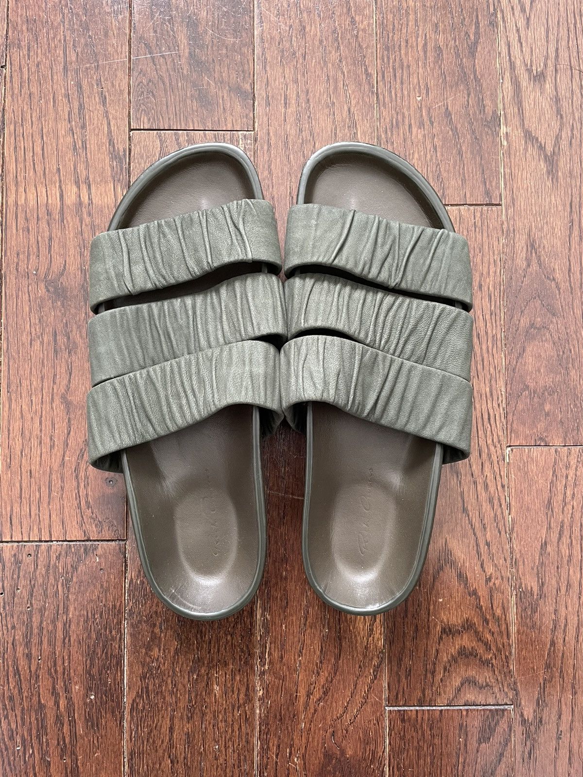 Rick Owens Rick Owens Faun Elasticized Granola Sandals SS15 Olive Size US 7 / EU 40 - 2 Thumbnail
