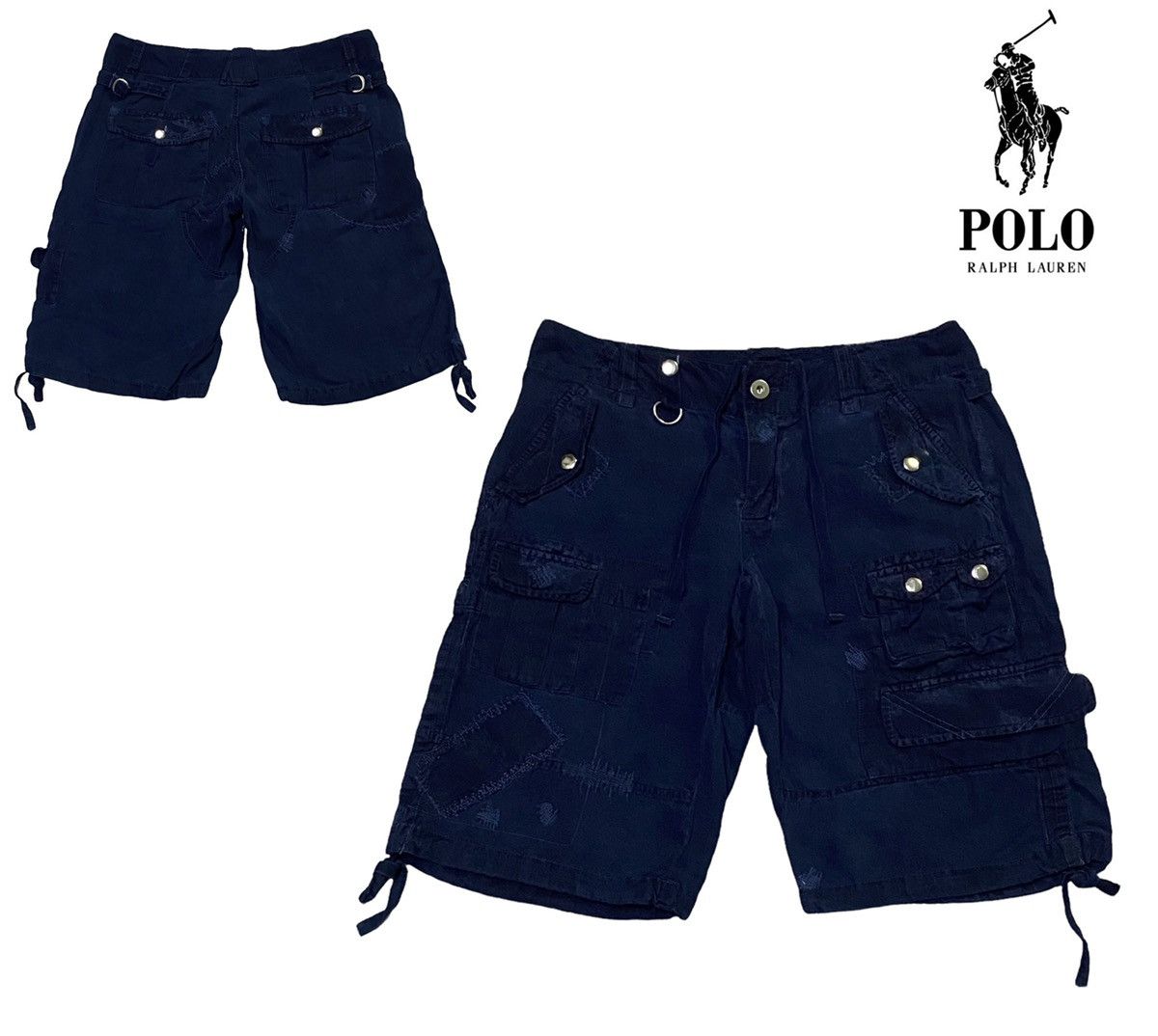 Polo Ralph Lauren Polo Ralph Lauren Patchwork Design Shorts Pants Size US 31 - 1 Thumbnail