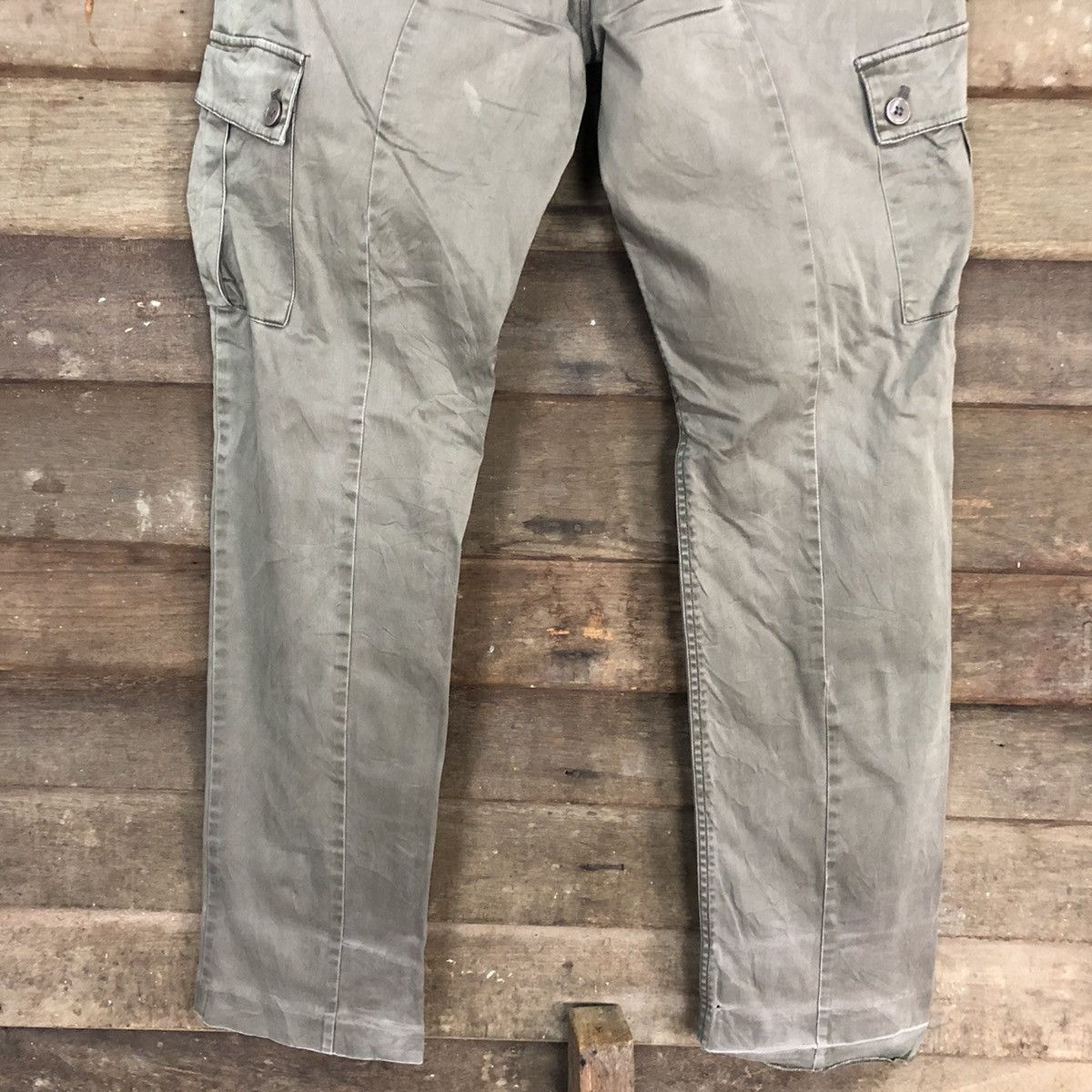 Japanese Brand × StraightFaded Rey Creer Grey Multipocket Tactical Cargo Pants #c1004 Size US 32 / EU 48 - 10 Thumbnail