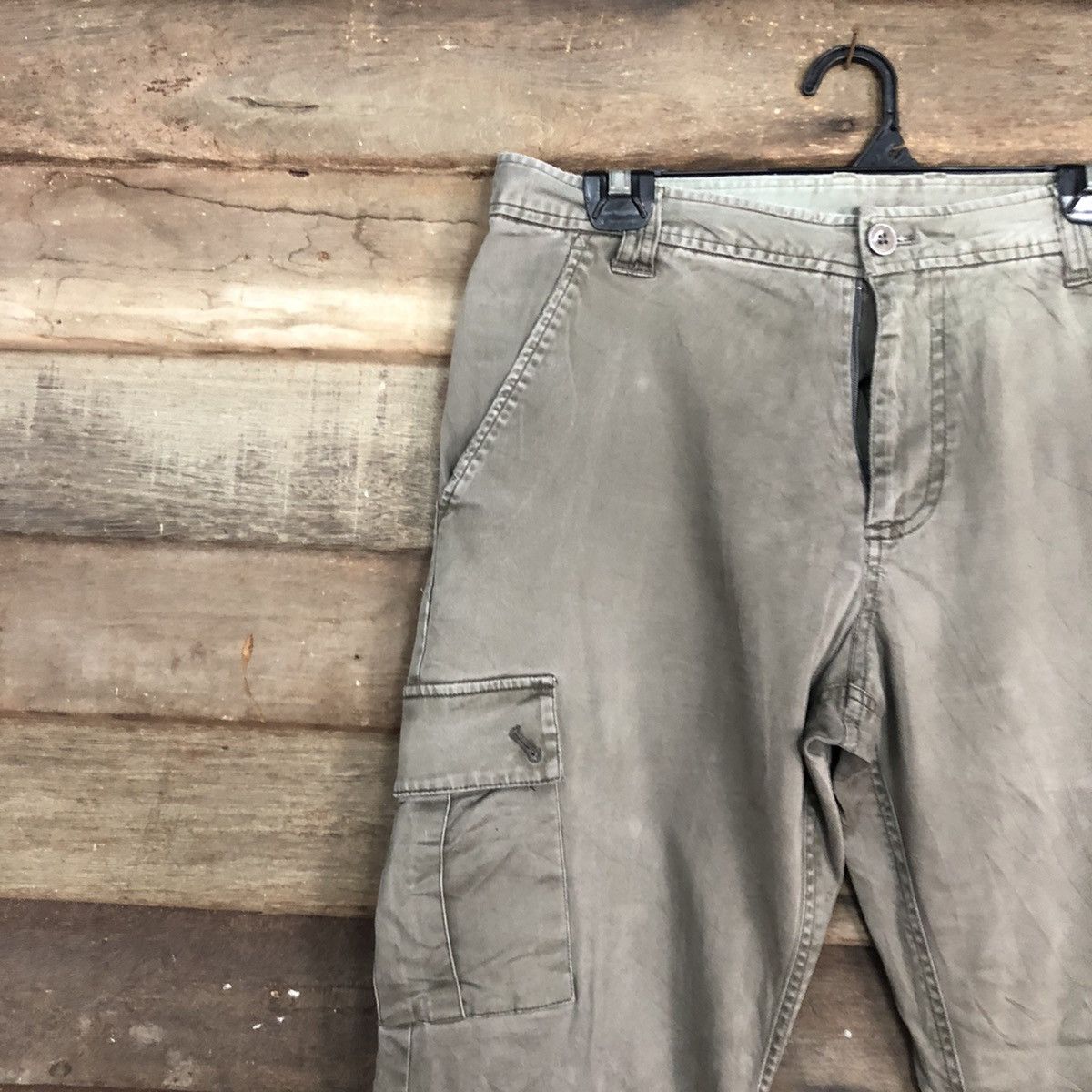 Japanese Brand × StraightFaded Rey Creer Grey Multipocket Tactical Cargo Pants #c1004 Size US 32 / EU 48 - 6 Thumbnail