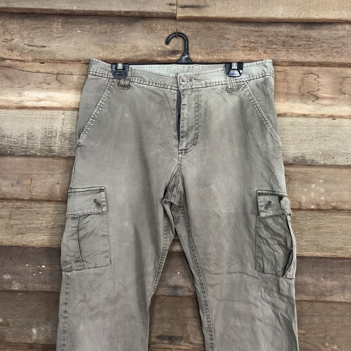 Japanese Brand × StraightFaded Rey Creer Grey Multipocket Tactical Cargo Pants #c1004 Size US 32 / EU 48 - 2 Thumbnail
