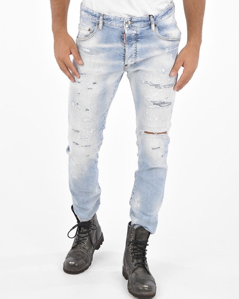 Dsquared2 DSQUARED2 Washed- Out Skater Distressed Design Size US 33 - 25 Thumbnail