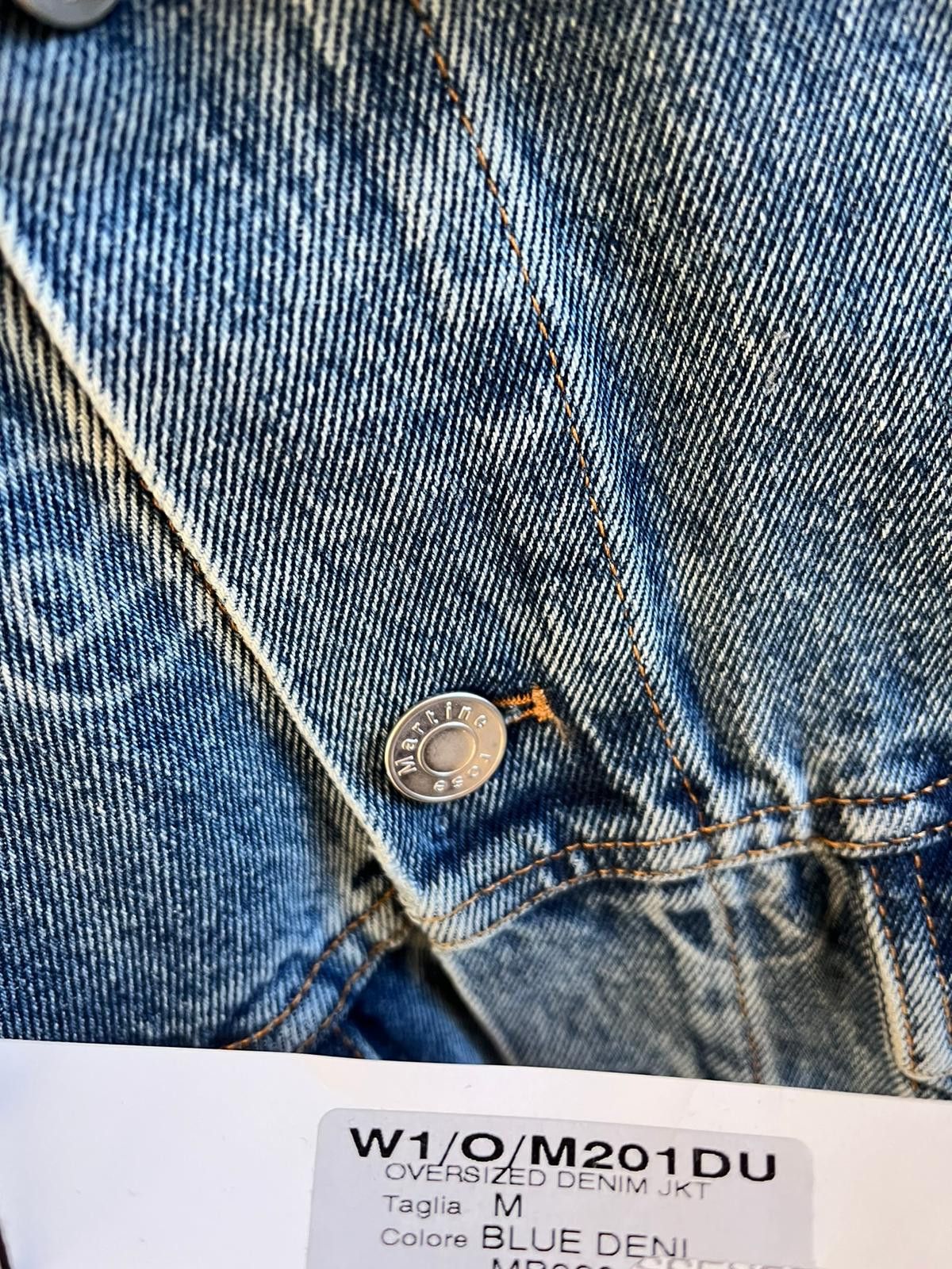Martine Rose Oversized Logo Denim Jacket in Blue Denim Color Size US M / EU 48-50 / 2 - 9 Thumbnail