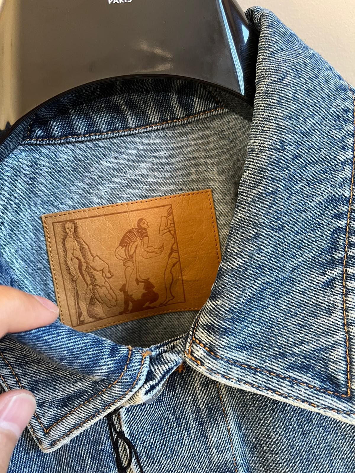 Martine Rose Oversized Logo Denim Jacket in Blue Denim Color Size US M / EU 48-50 / 2 - 10 Thumbnail