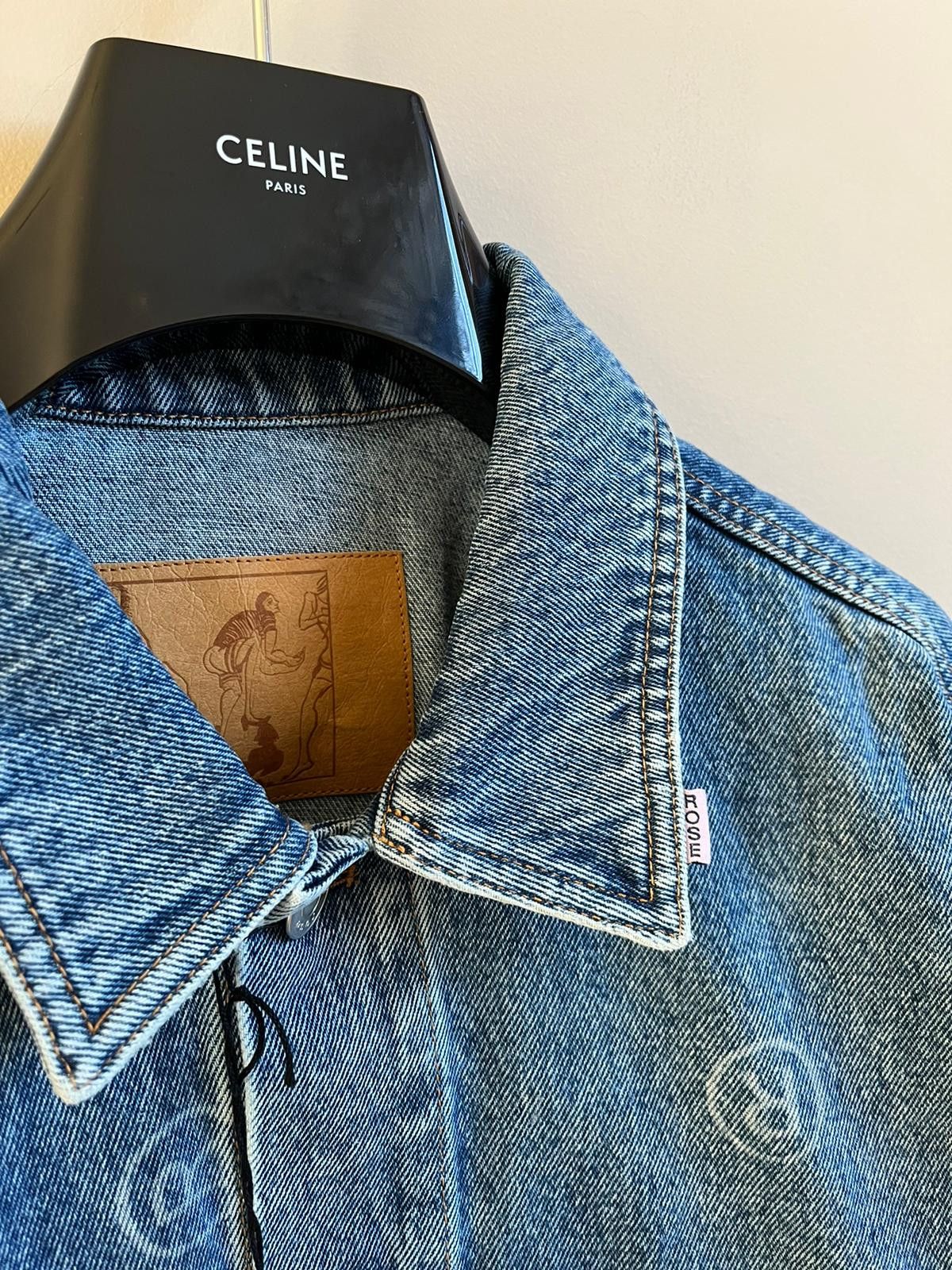 Martine Rose Oversized Logo Denim Jacket in Blue Denim Color Size US M / EU 48-50 / 2 - 7 Thumbnail