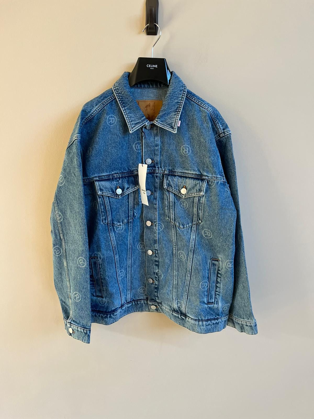 Martine Rose Oversized Logo Denim Jacket in Blue Denim Color Size US M / EU 48-50 / 2 - 2 Thumbnail