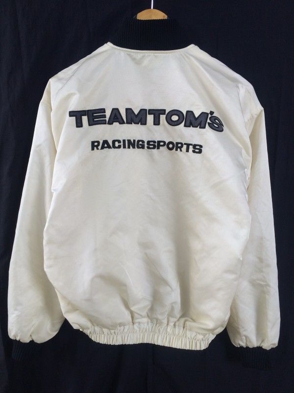 image of Vintage Tom’S International Champs Racing Team Tom’S Jacket in White, Men's (Size Medium)